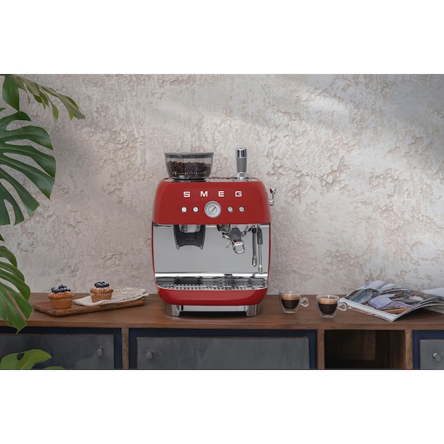 Smeg Espressomaschine »EGF03RDEU«, mit integrierter Kaffeemühle online  bestellen | BAUR