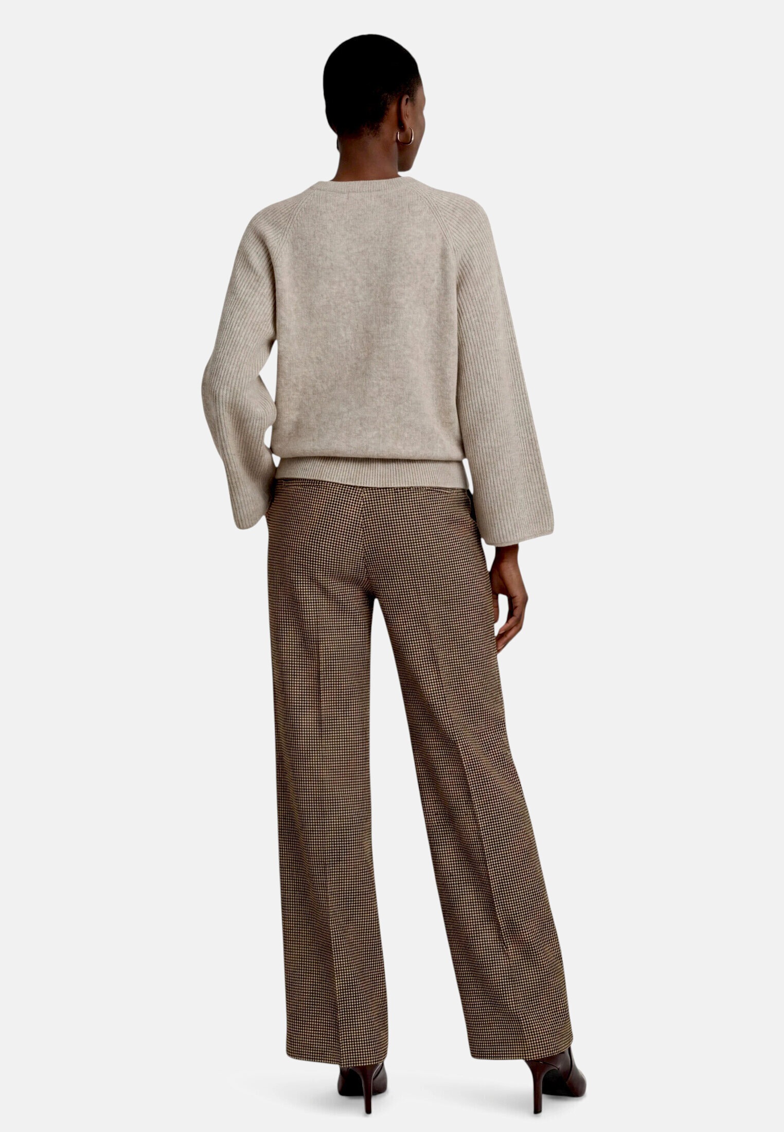 Zero Bundfaltenhose »Damen mit Biesen«  Material