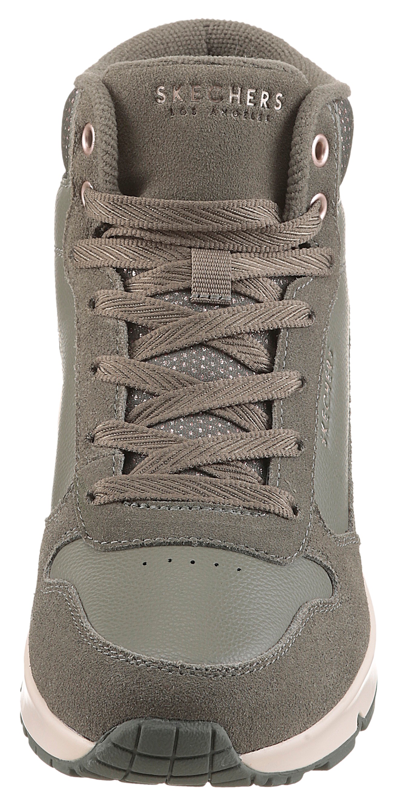 Skechers UNO-STACRE SHINE Wedge Sneaker Green 39 3
