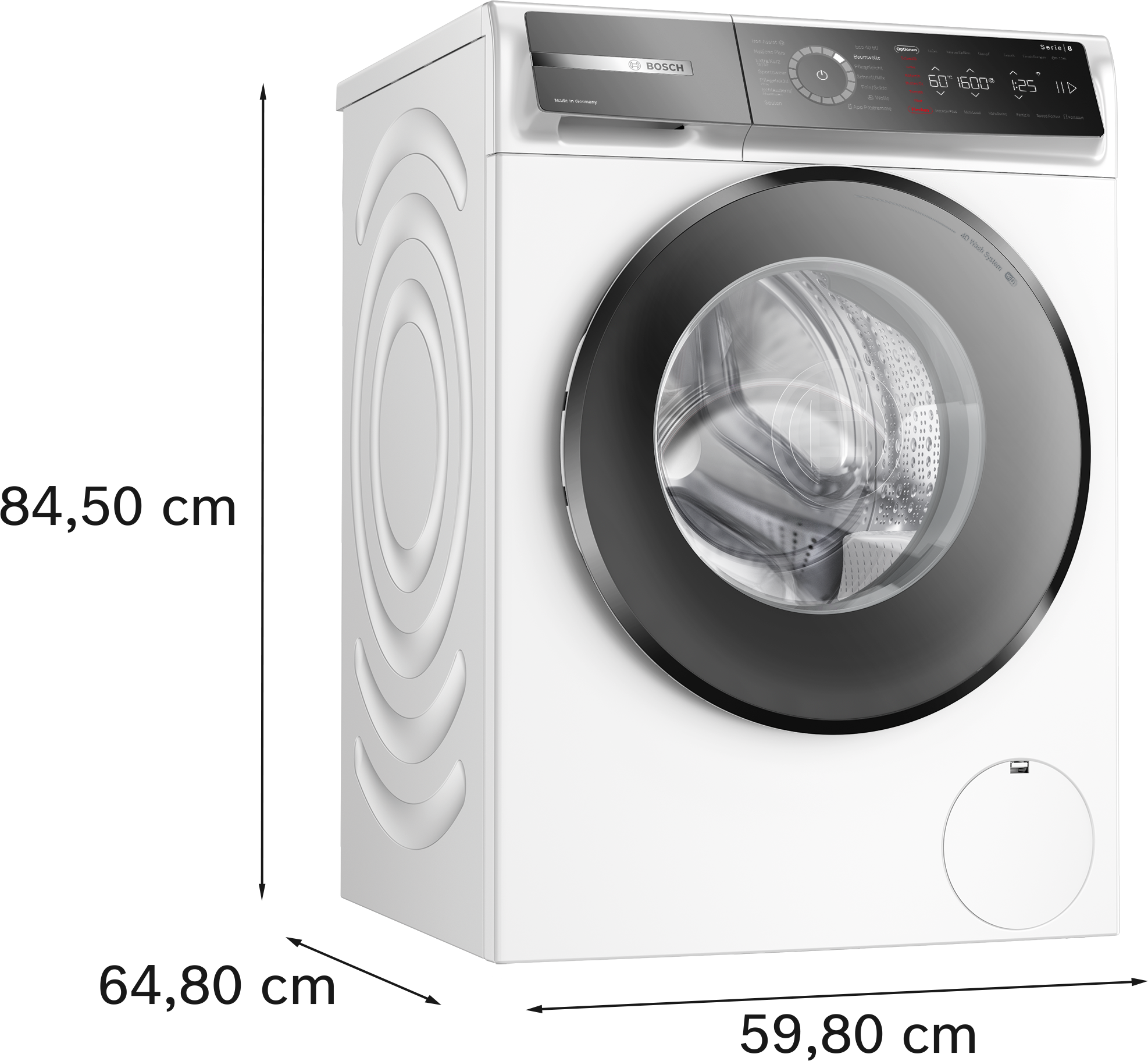 BOSCH Waschmaschine Serie 8 »WGB256041« 10 kg 1600 U/min