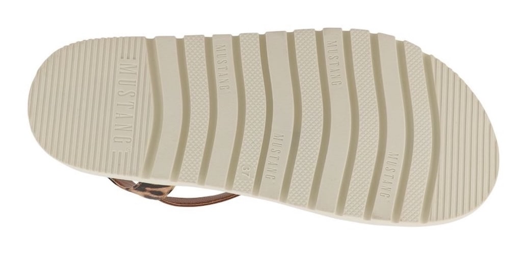 Mustang Shoes Sandale »Malina«  Plateausandalette, Sommerschuh, Urlaubsschuh in Leo-Optik