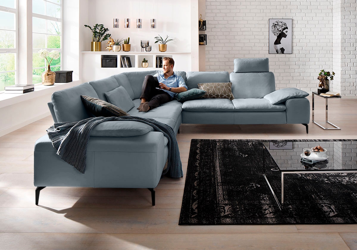 W.SCHILLIG Ecksofa "valentinoo, Designsofa, elegant und bequem, L-Form", (S günstig online kaufen