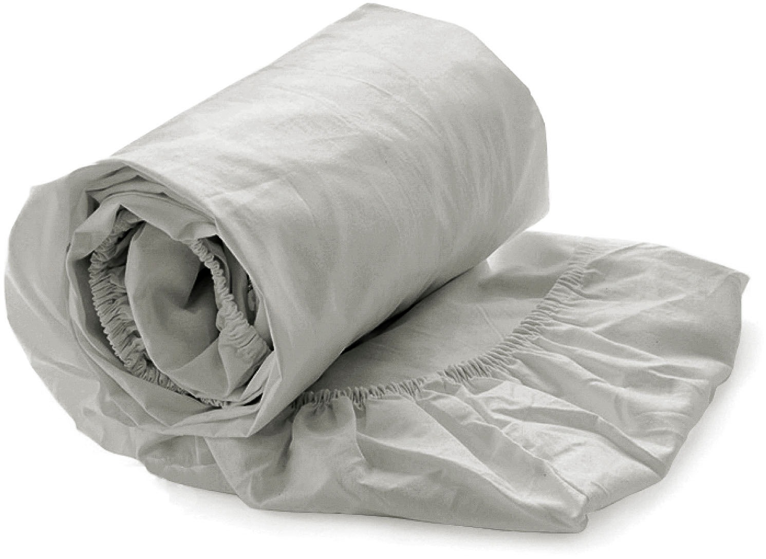 Heckett & Lane Spannbettlaken »Elementi«, Laken aus 100% Baumwolle, hochwertiges Mako-Satin, Betttuch ab 90x200