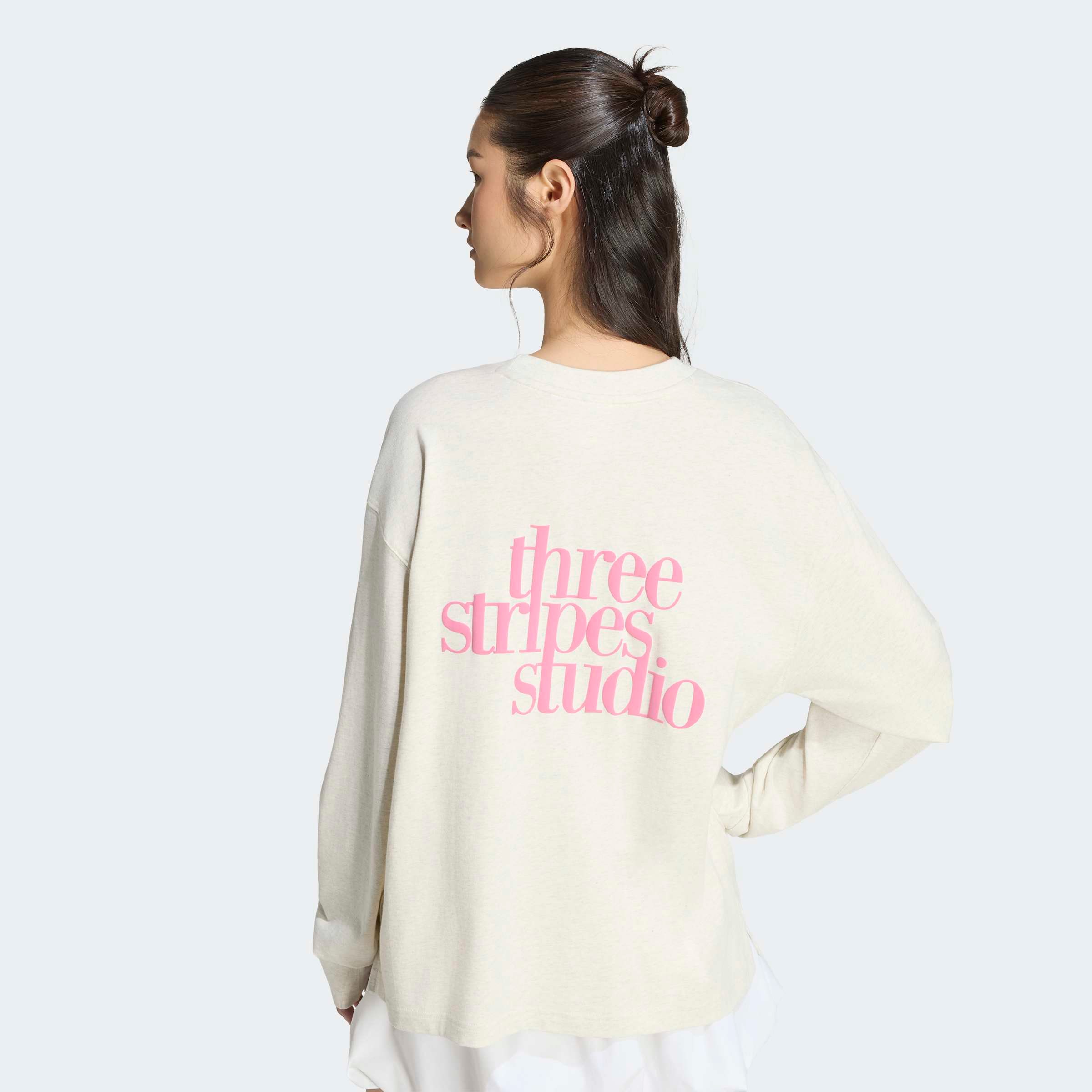 adidas Sportswear Langarmshirt »3 STRIPES STUDIO BOYFRIEND LONGSLEEVE«