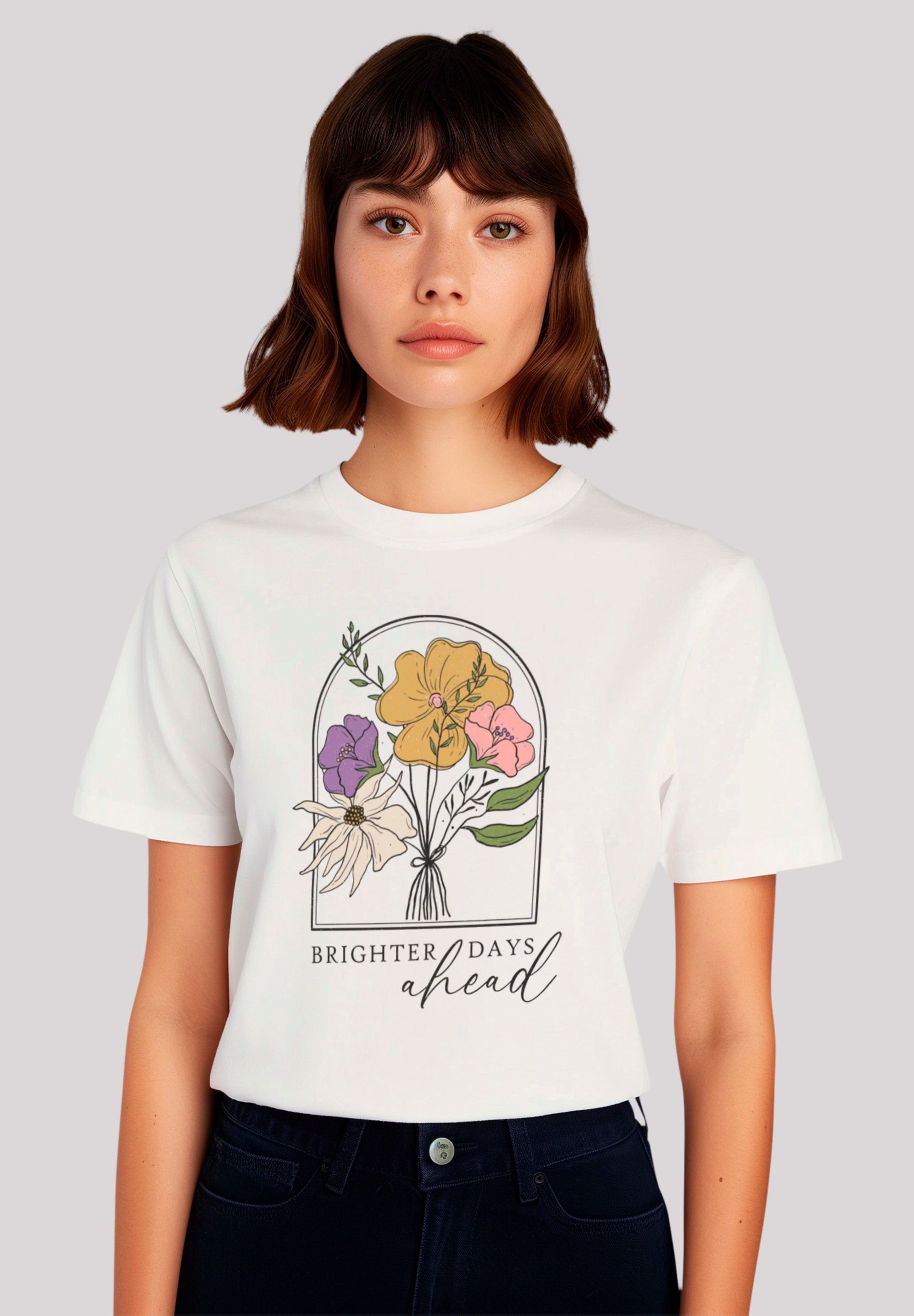 F4NT4STIC Marškinėliai »Blumen brighter days ahe...