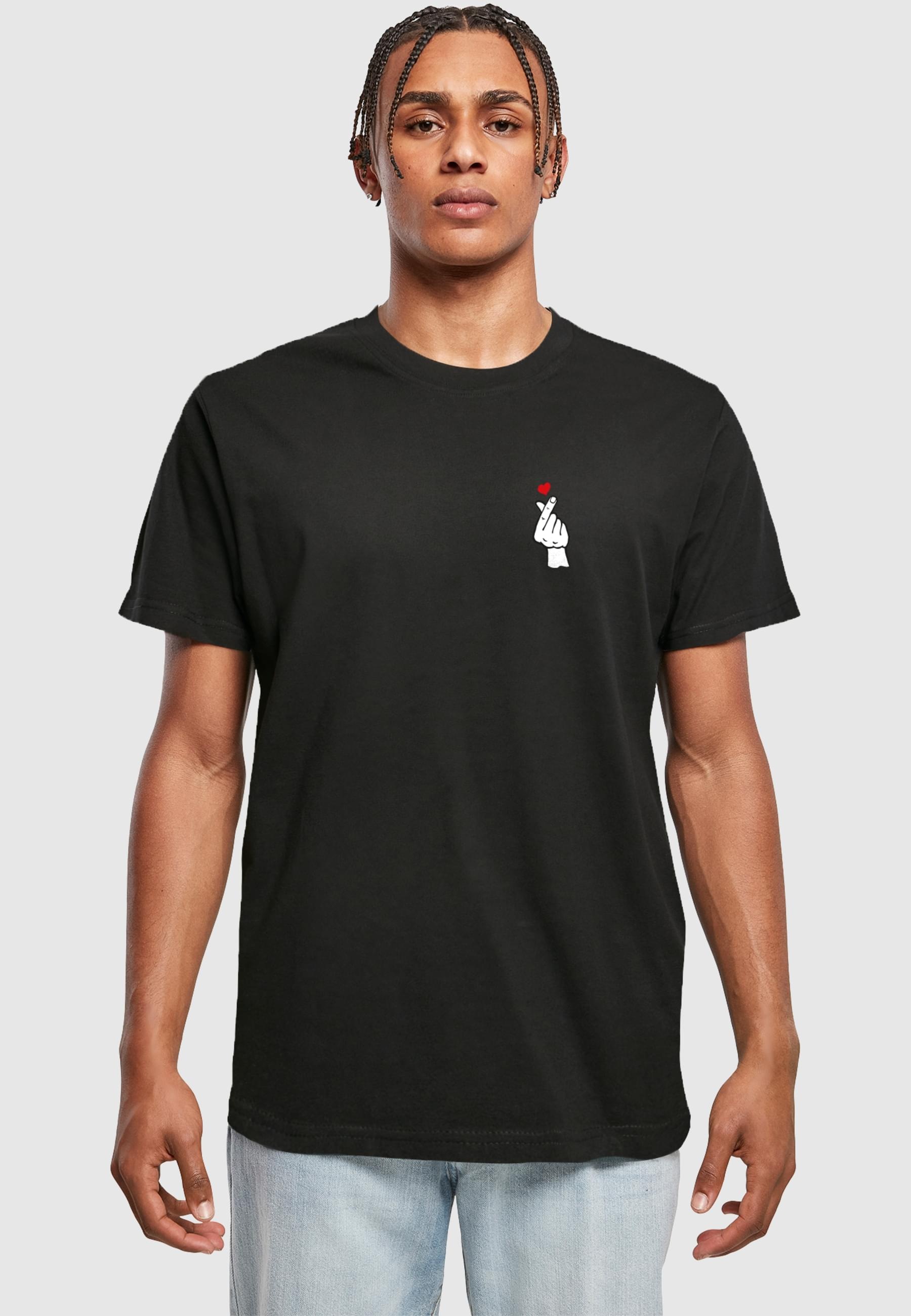 MisterTee T-Shirt »MisterTee Herren Love Sign Tee 2.0«, (1 tlg.)
