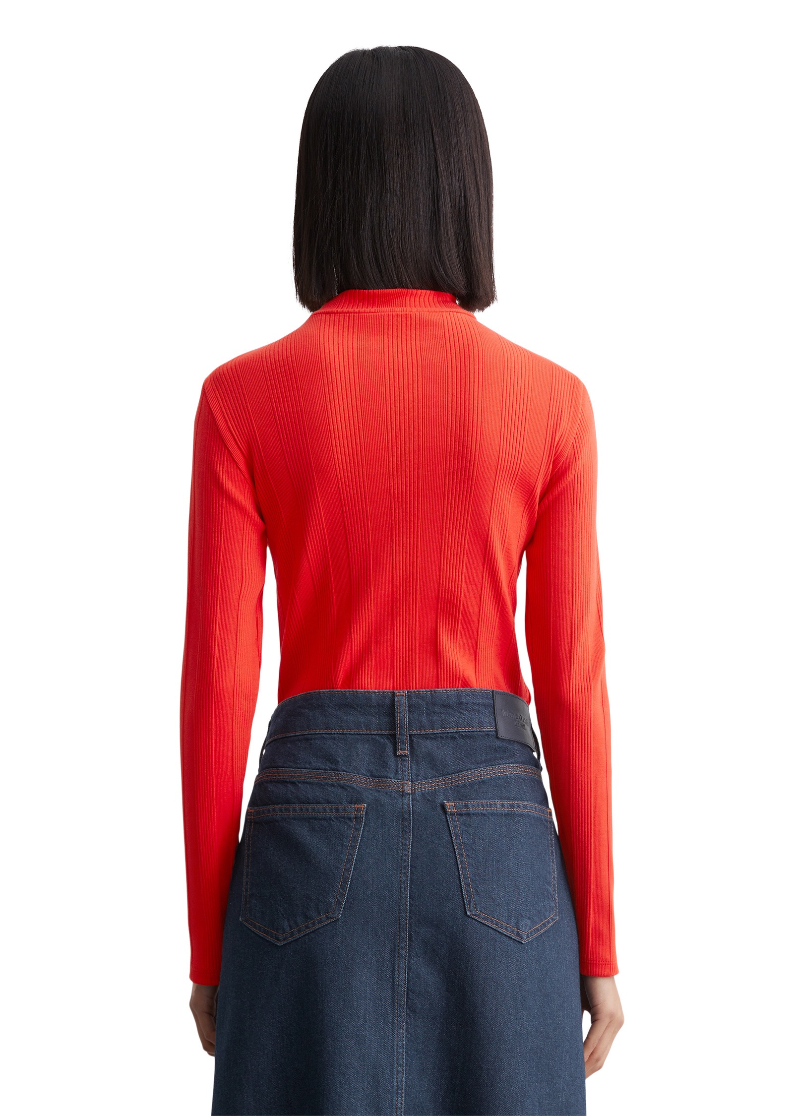 Marc O'Polo DENIM Langarmshirt »aus Ripp-Jersey«