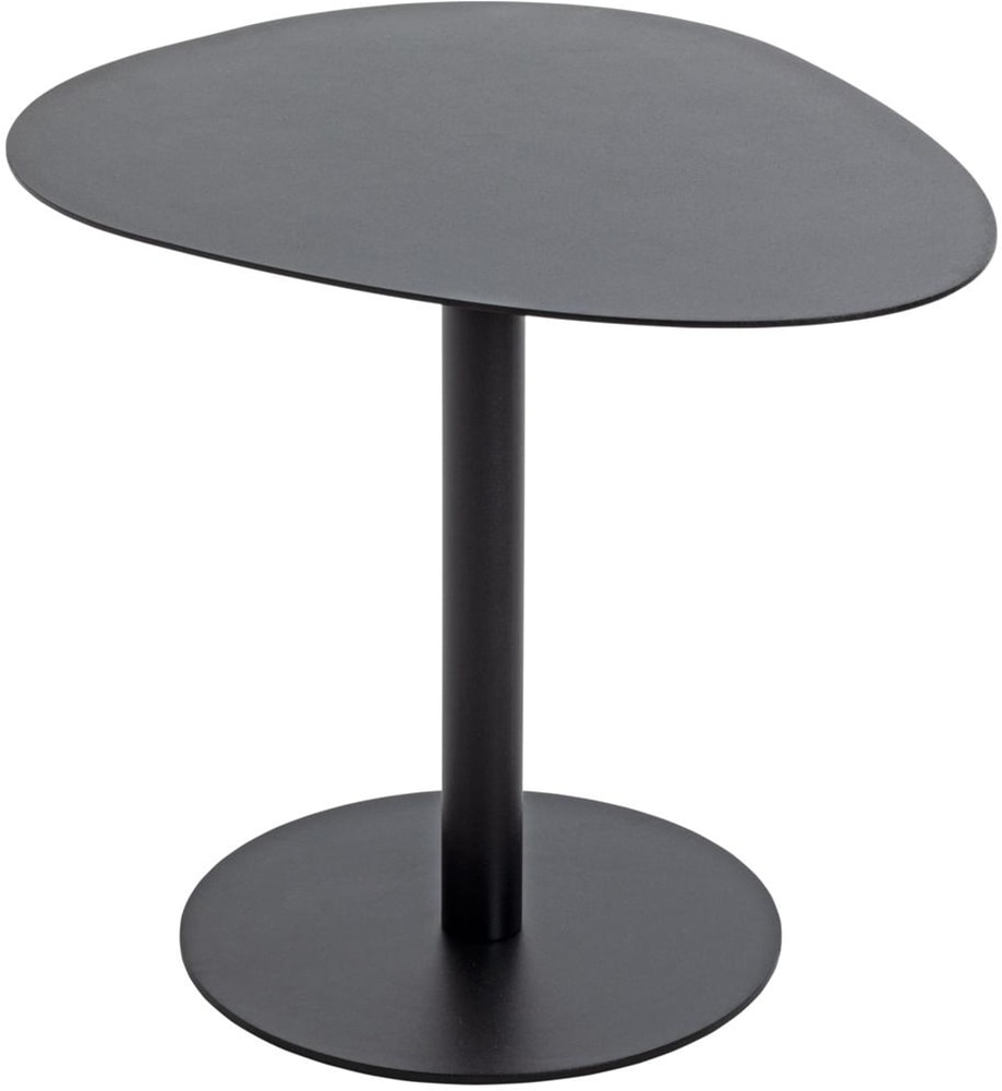 GILDE Beistelltisch "Beistelltisch, organisch, "Organic", Metall, schwarz" 1 Stk. tlg. Ablage, Dekoration, modern, Wohnraum, Einrichtung, Stellfläche
