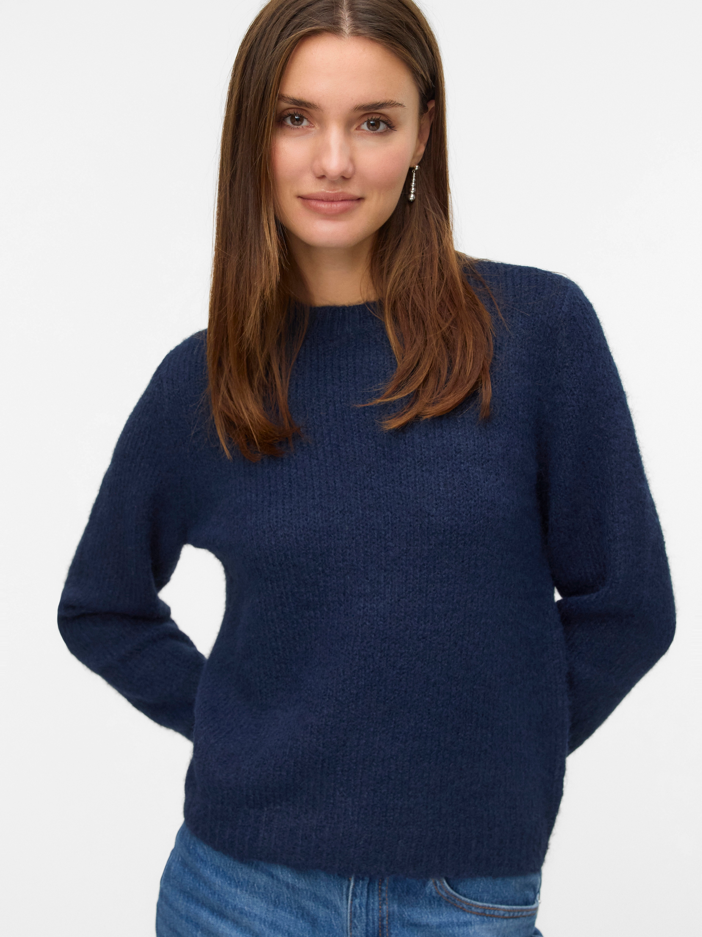 Vero Moda Strickpullover "VMNOVAH LS O-NECK PULLOVER GA NOOS" günstig online kaufen