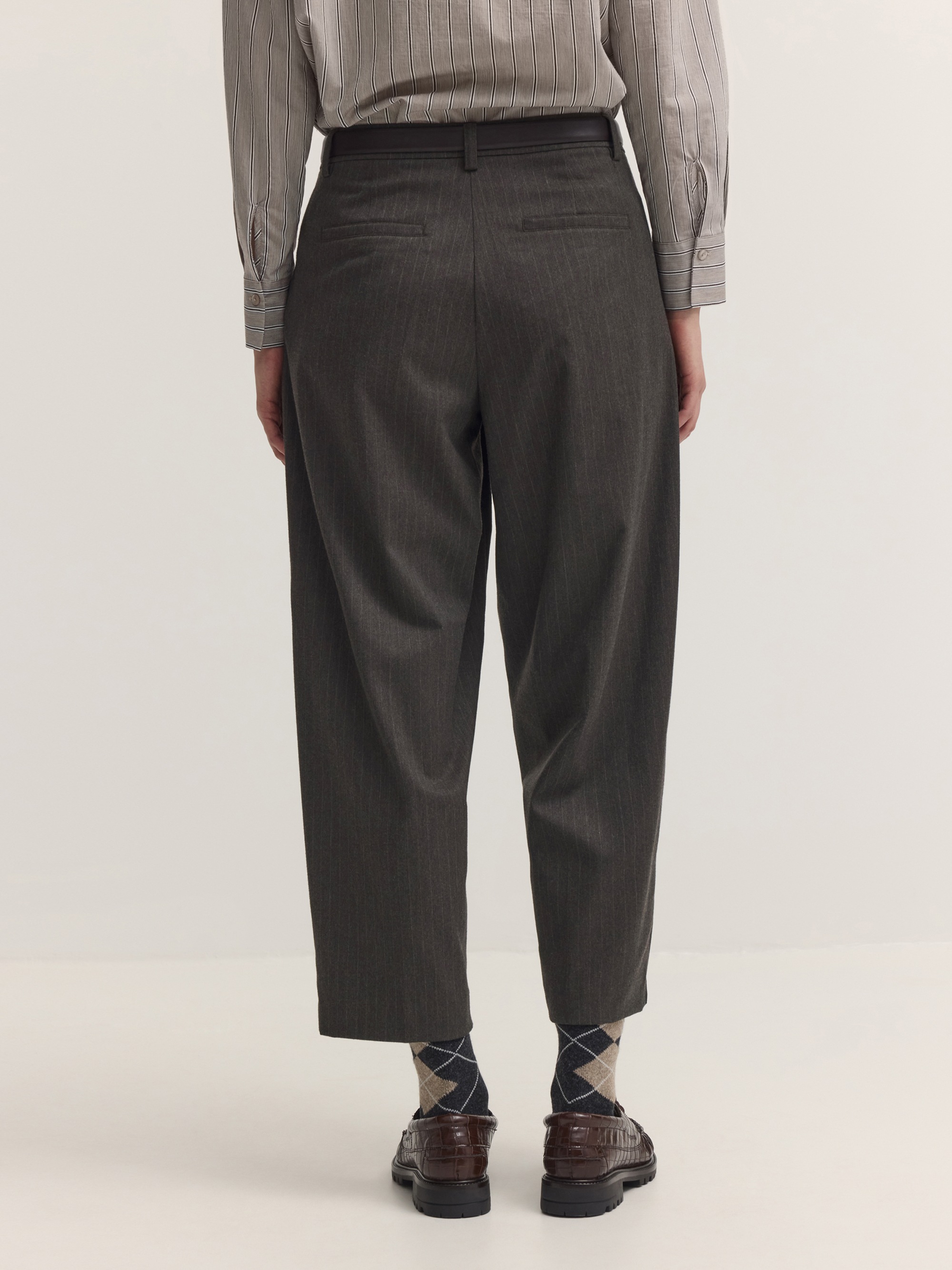 bugatti Stoffhose »Modern Fit«  Modern Fit Bundfaltenhose Streifen