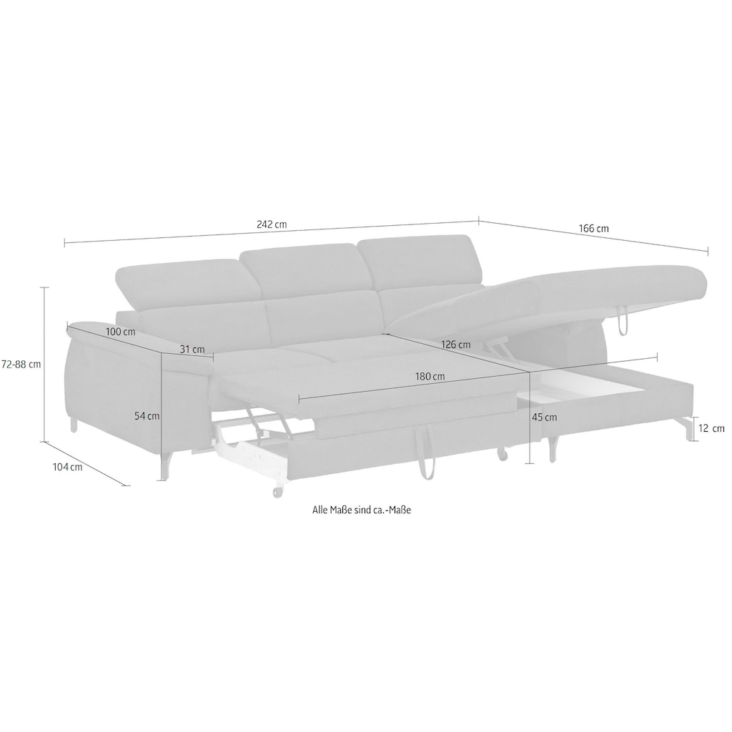 COTTA Ecksofa »Komaris«