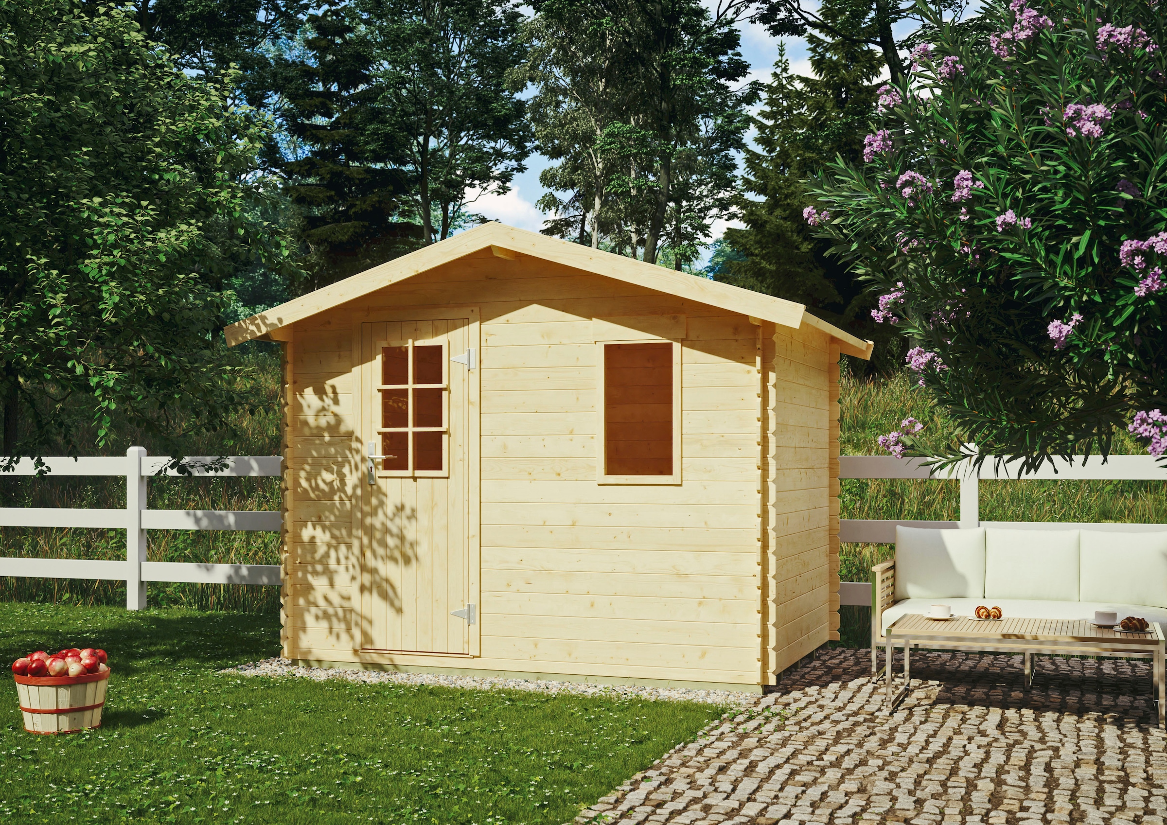 Kiehn-Holz Gartenhaus »Auerberg«, aus BAUR bestellen online | naturbelassenem Fichtenholz