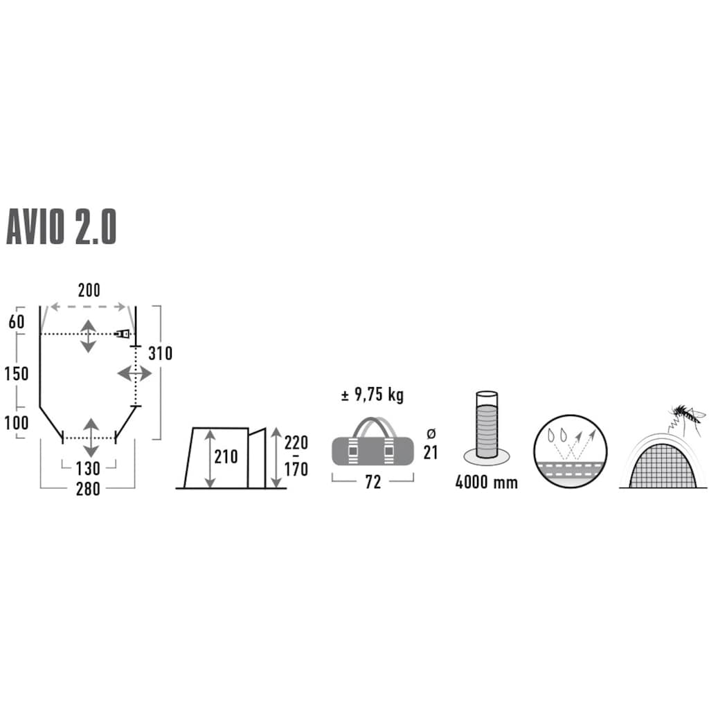 High Peak Buszelt »Avio 2.0«