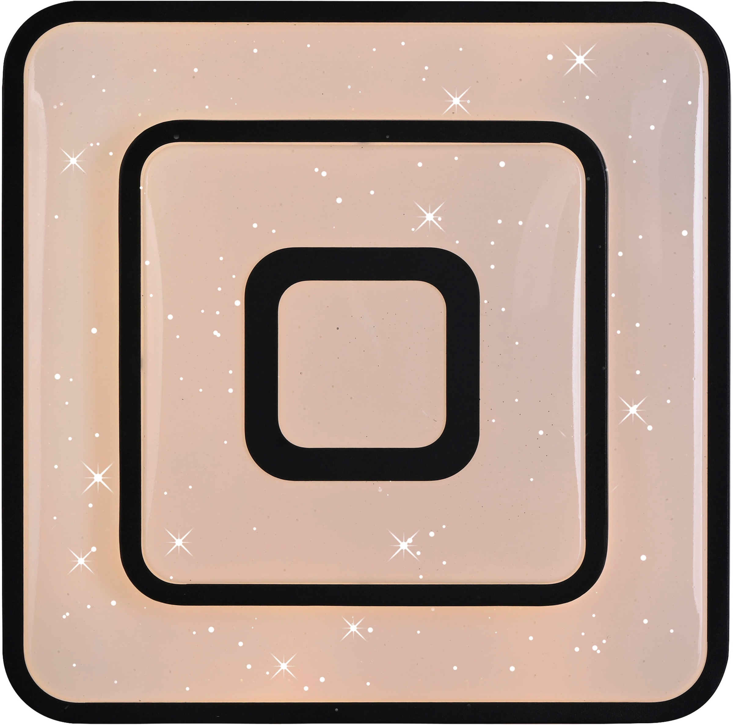 JUST LIGHT LED Deckenleuchte »TURANUS« LED-Board 1 Stk. Warmweiß Starry-Cover