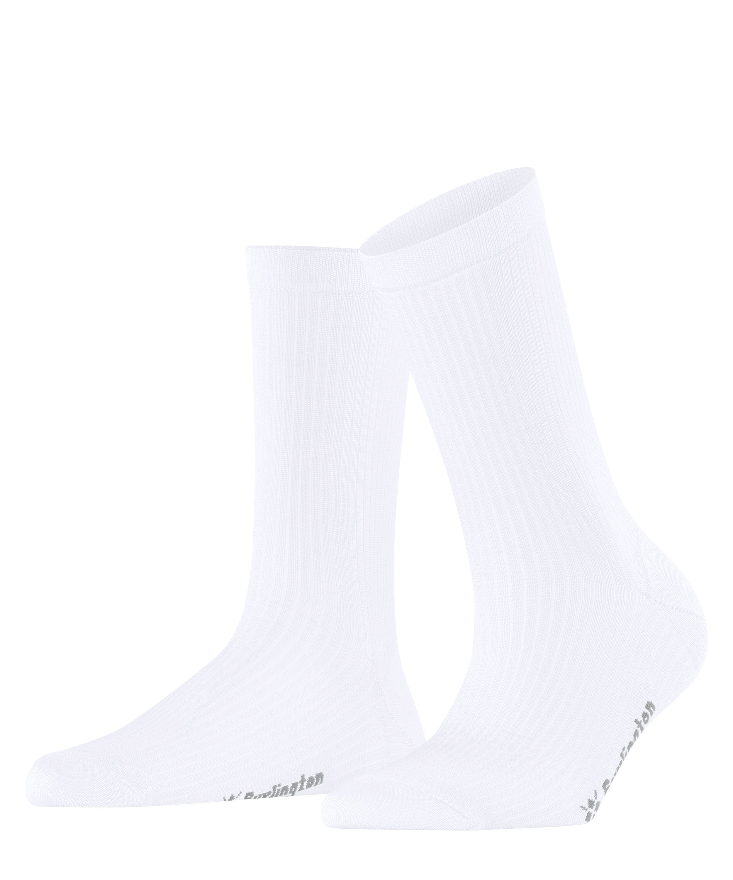 Burlington Socken "Princess Street" Einheitsgröße 36-41, feine Rippenstruktur, Viskosemischung