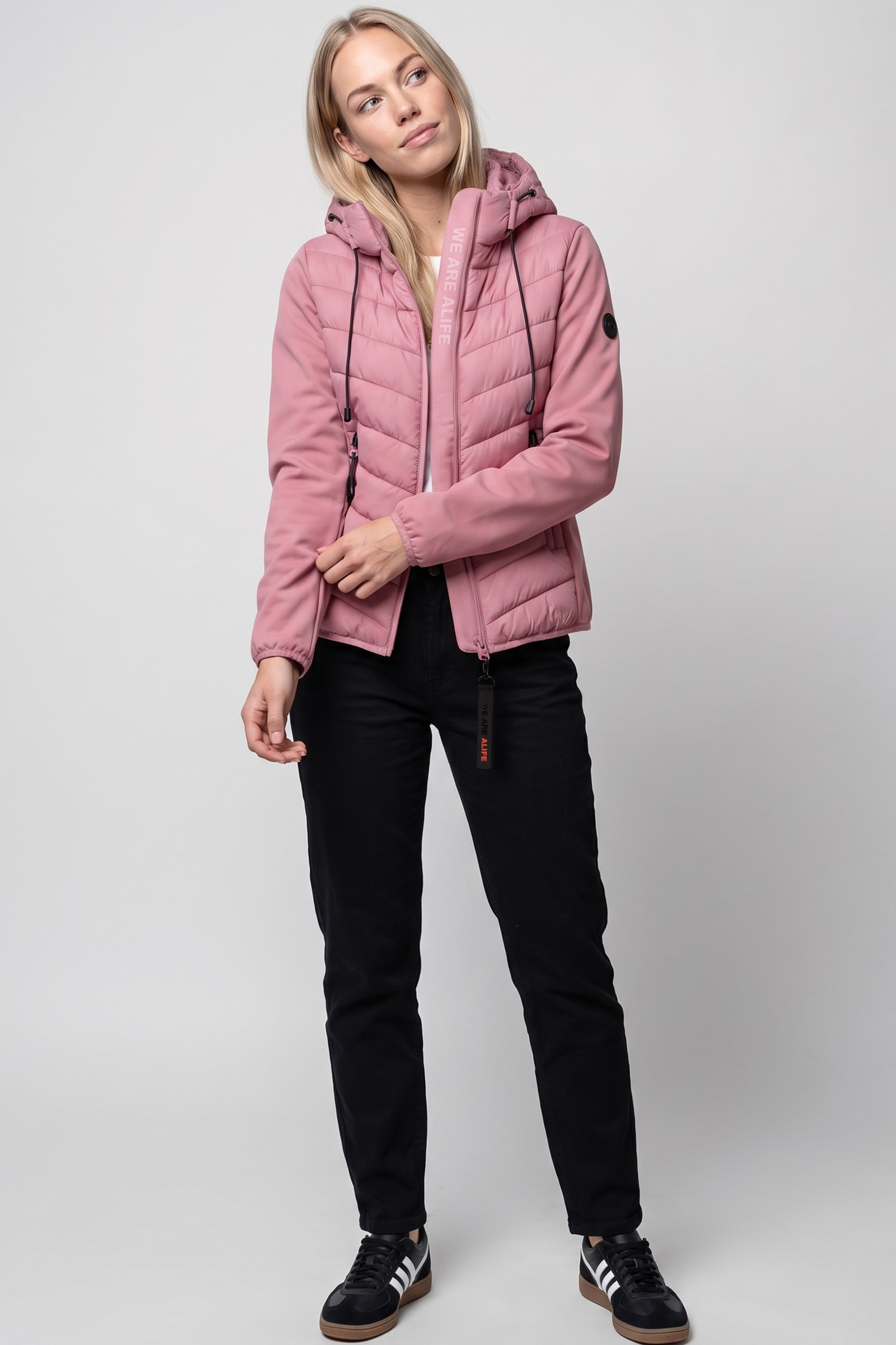 Alife & Kickin Sommerjacke »Damen ZeliaAK A Übergangsjacke, Jacke« Gesteppte Front, verstellbare Kapuze, zwei Reißverschlusstaschen