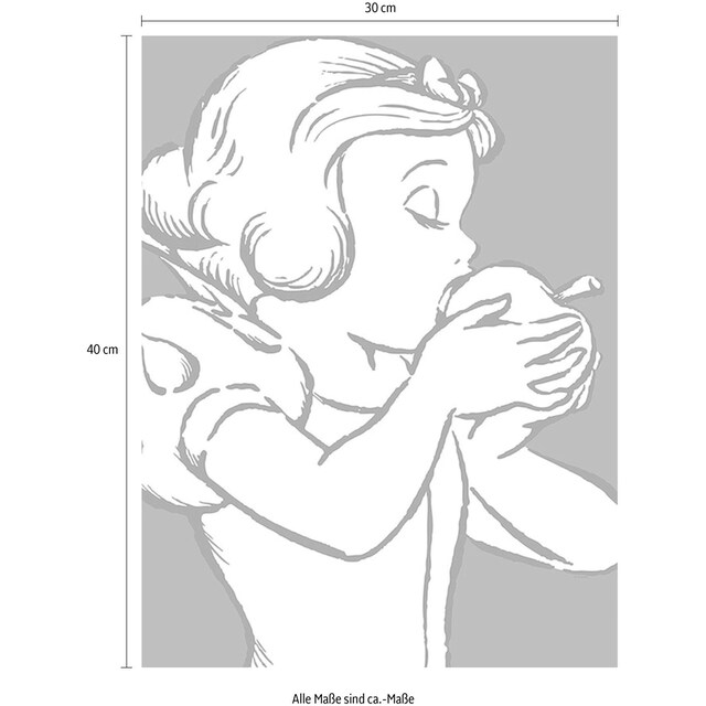 Komar Poster »Snow White Apple Bite - red«, Disney, (1 St.), Kinderzimmer,  Schlafzimmer, Wohnzimmer | BAUR