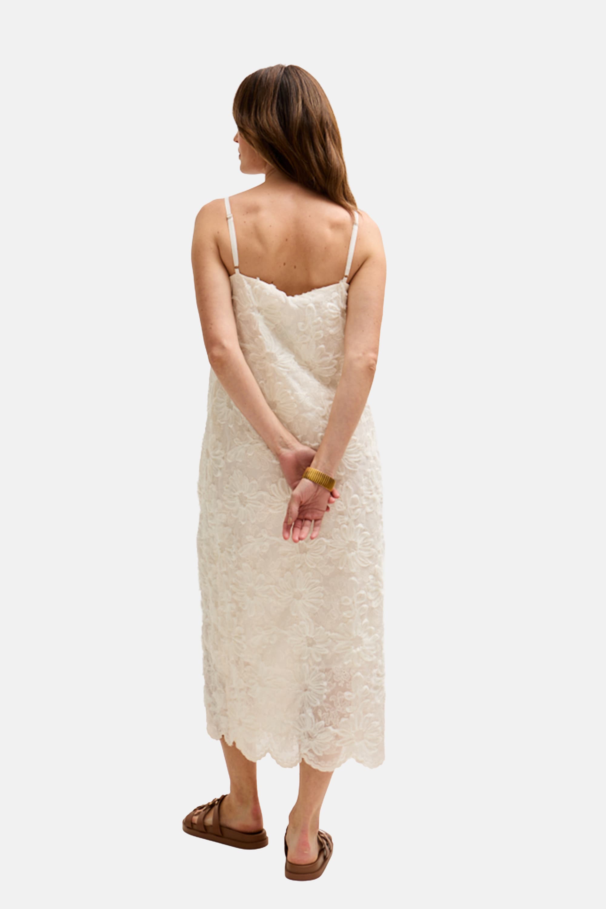 Lily and Lionel Midikleid »Lily Spaghetti Strap Ribbon Work Midi Dress. Damen«