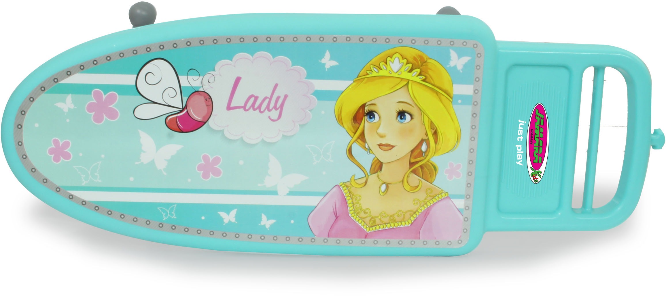 Jamara Kinder-Bügelbrett »Little Laundry Princess, türkis«, (Set, 6 tlg.), inklusive Spielzeugbügeleisen