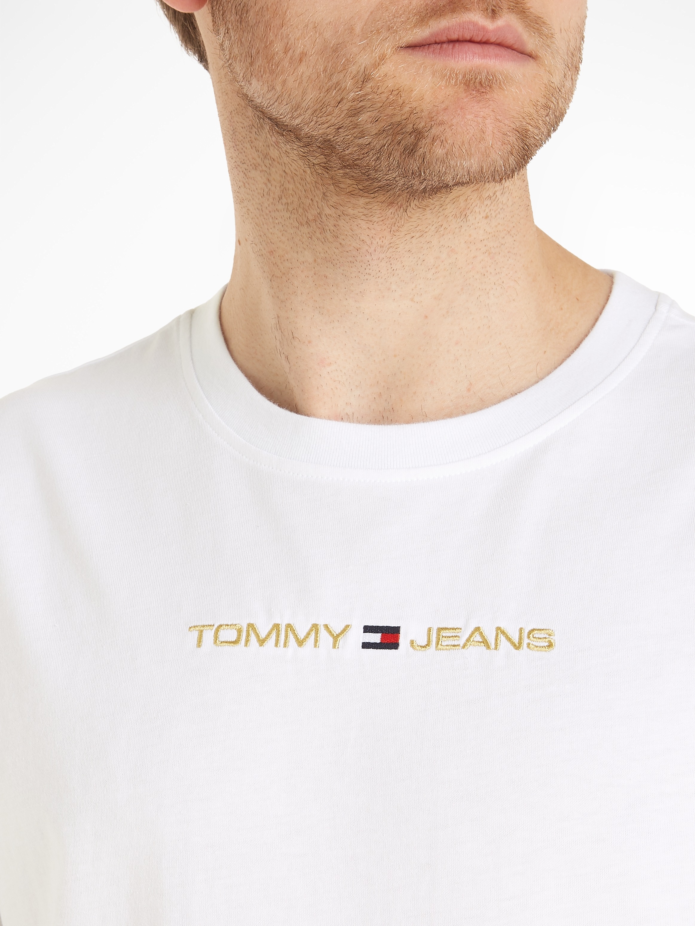 Tommy Jeans T-Shirt »TJM CLSC GOLD LINEAR TEE«