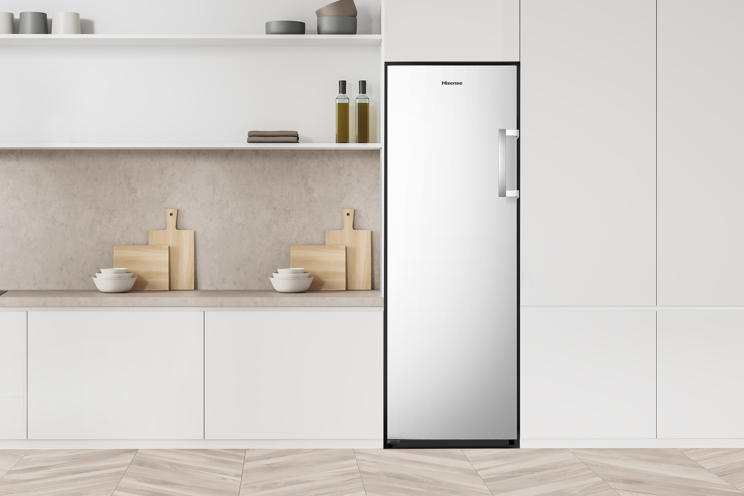 Hisense Gefrierschrank »FV298N4AWC«, 172 cm hoch, 59,5 cm breit, LED Display