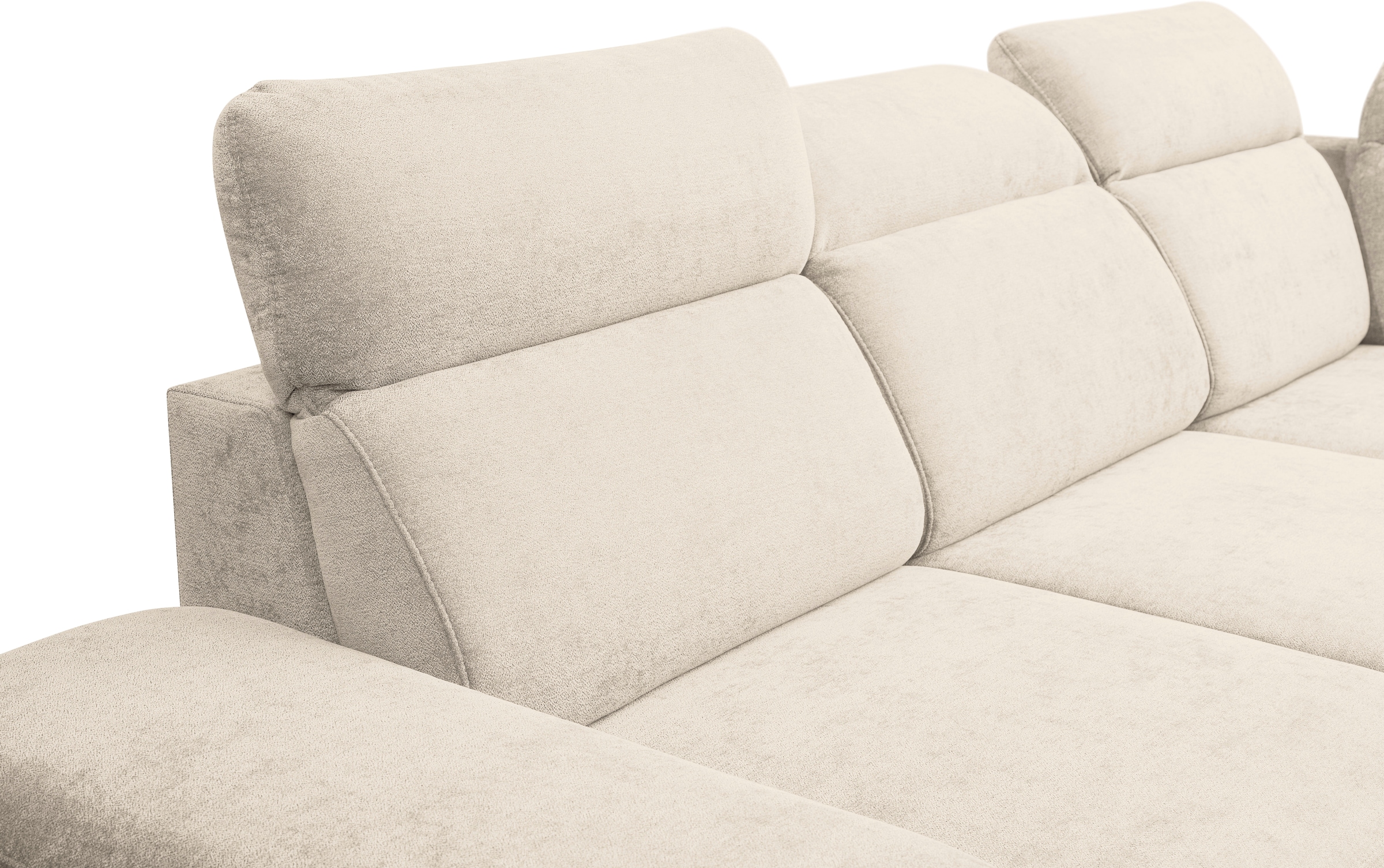 WERK2 Ecksofa »Alicante Cord, inkl. Bettfunktion & Bettkasten, Breite 280cm, L-Form«