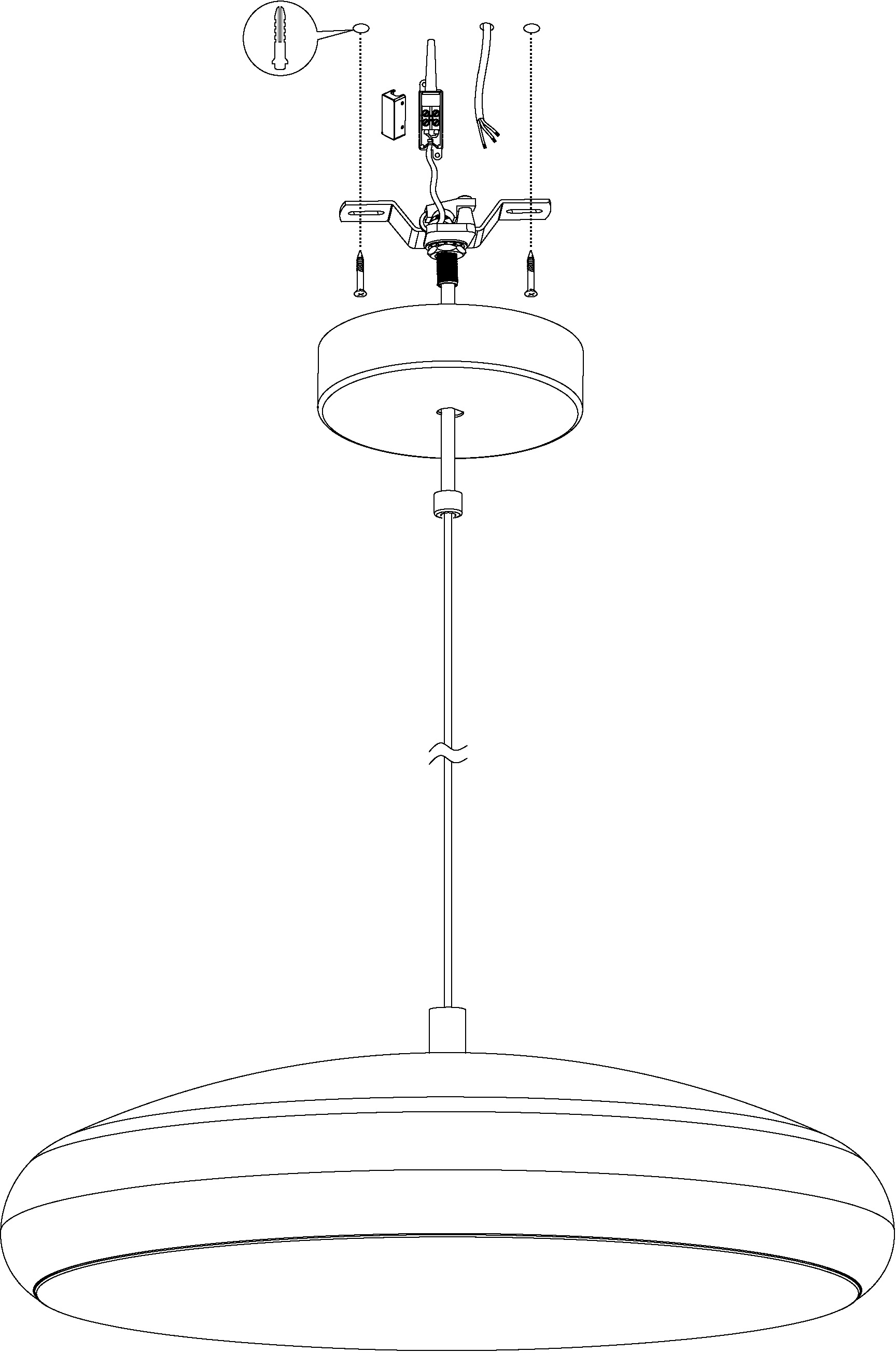 EGLO Pendelleuchte »RIODEVA-C«, 1 flammig, Leuchtmittel LED-Board | LED fest integriert, Hängeleuchte, EGLO CONNECT, Steuerung über APP + Fernbedienung