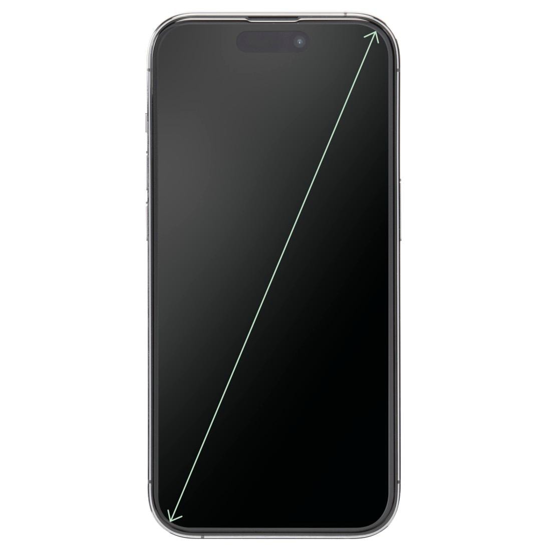 Hama Displayschutzglas »Displayschutz für iPhone 17 Pro Max (Panzerglas, ultraklar)« mit Montagehilfe