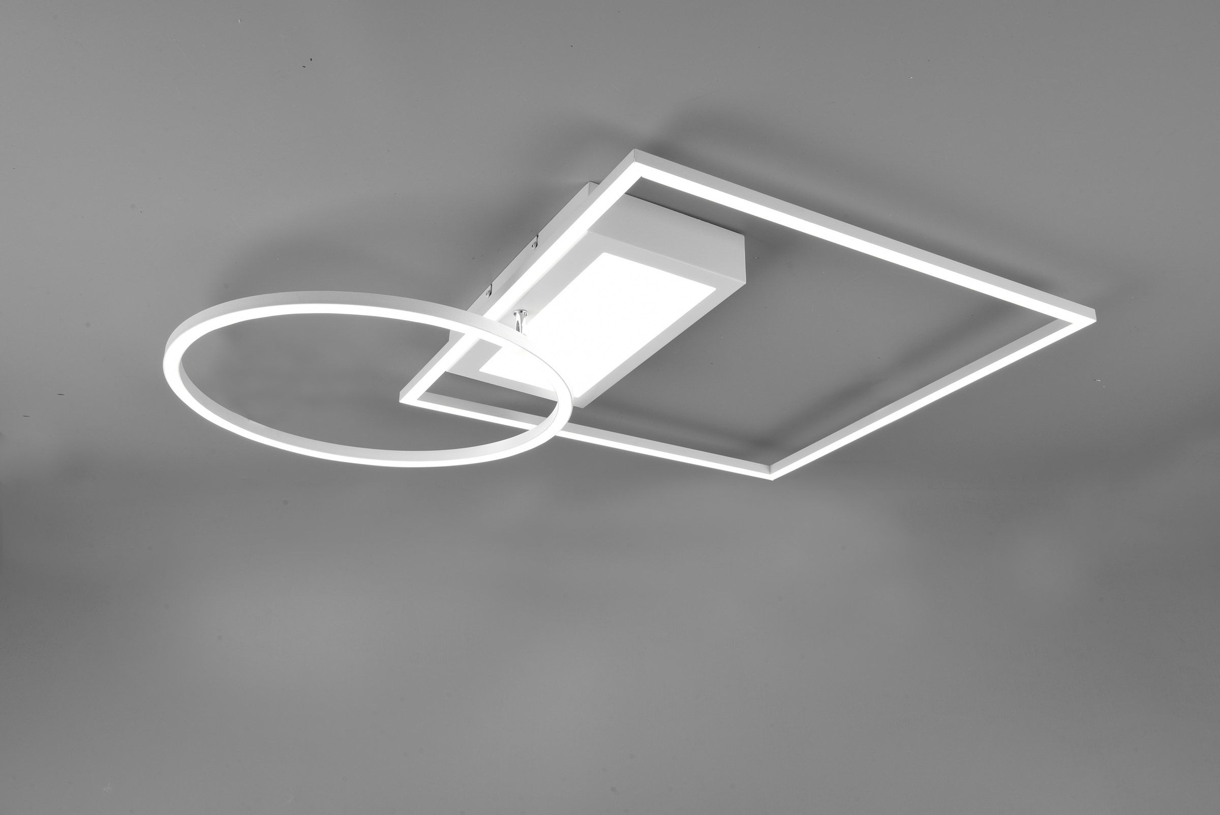 TRIO Leuchten LED Deckenleuchte »Downey«, 1 flammig, Leuchtmittel LED-Modul | LED fest integriert, Lichtfarbe stufenlos einstellbar, Memory Funktion, intgrierter Dimmer