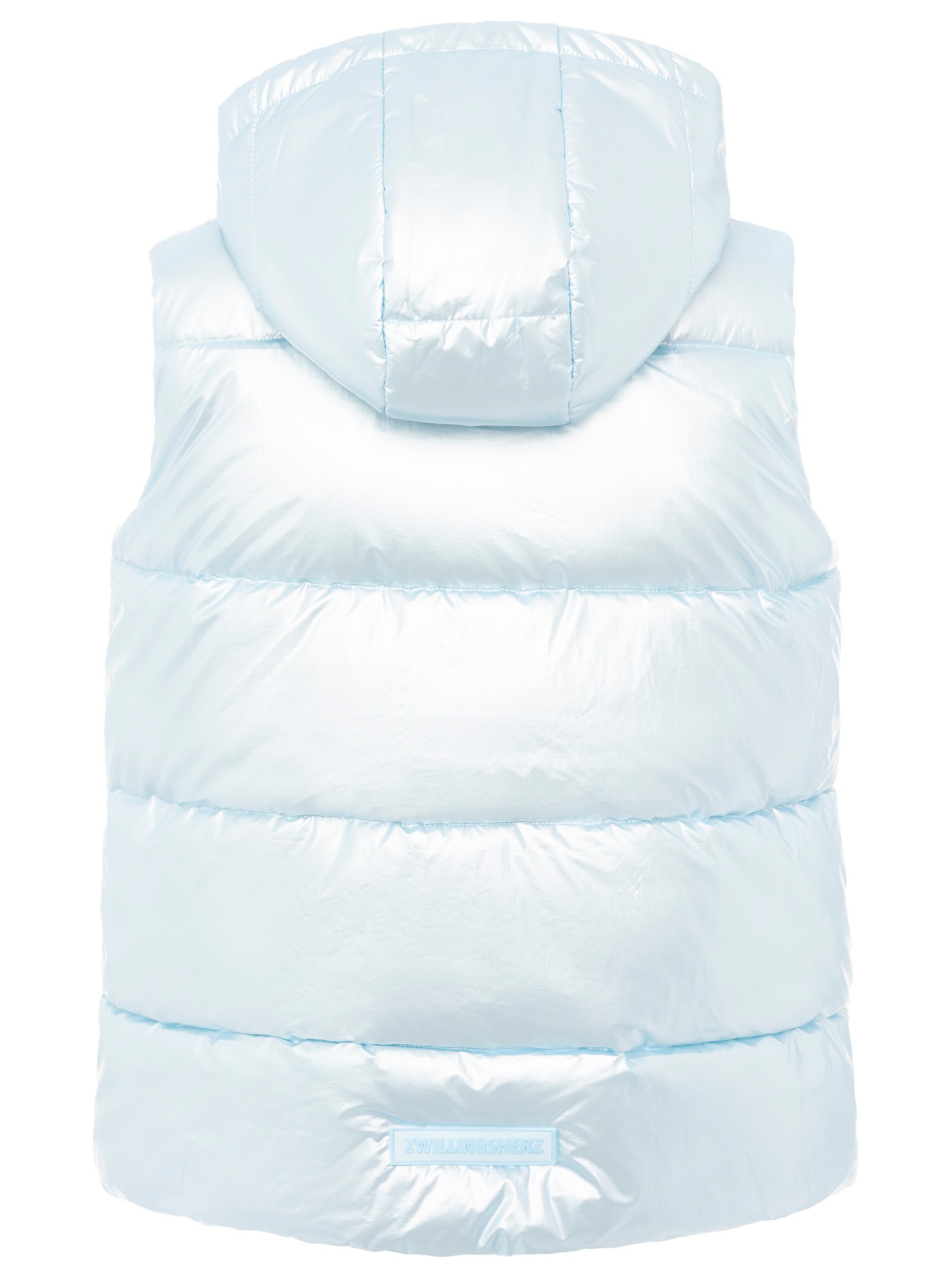 Thumbnail - Zwillingsherz Steppweste ""Zwillingsherz"" Frontreißverschluß, Kapuze, seitlichen Taschen