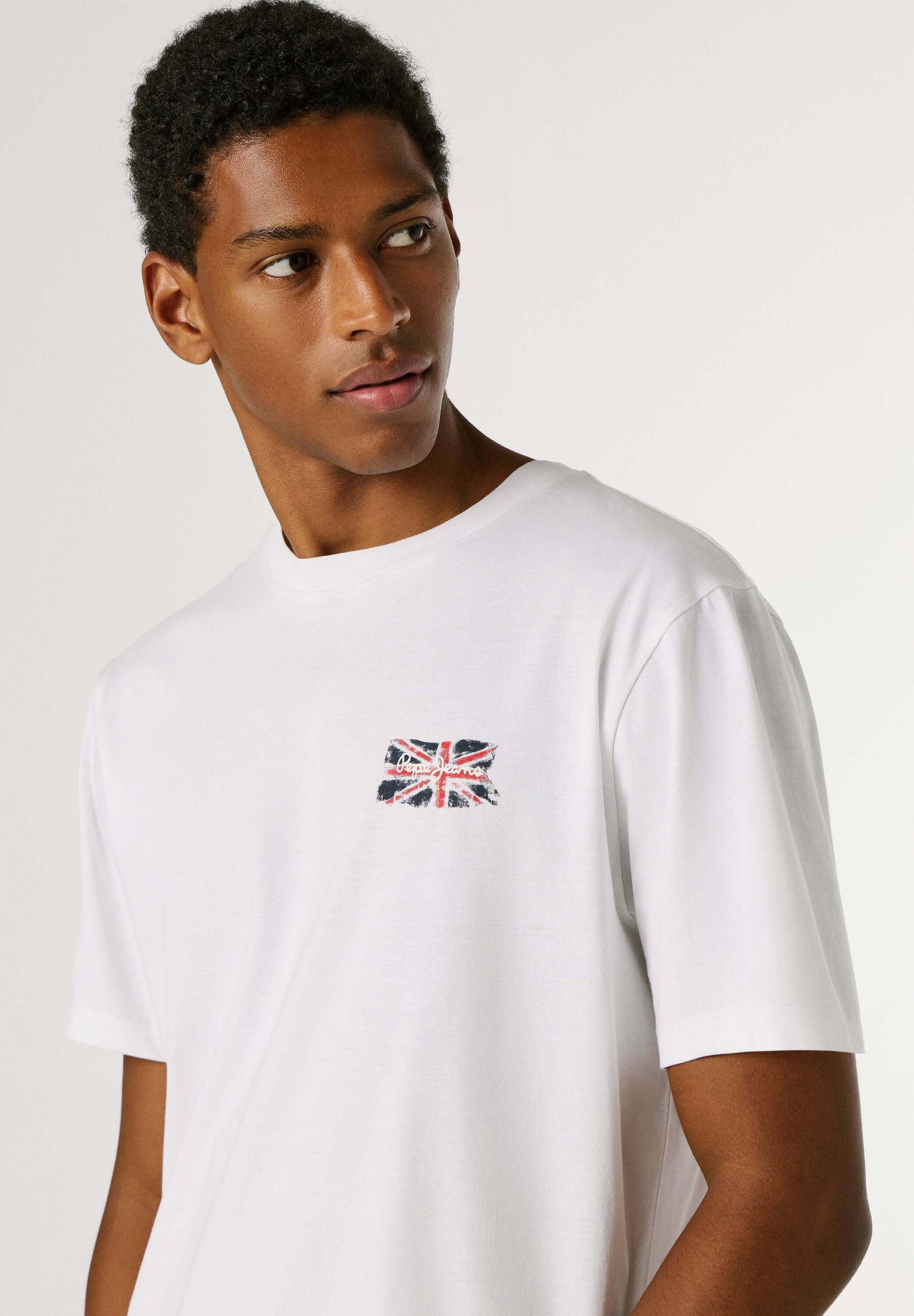 Pepe Jeans T-Shirt »basic t-shirt SMALL FLAG«