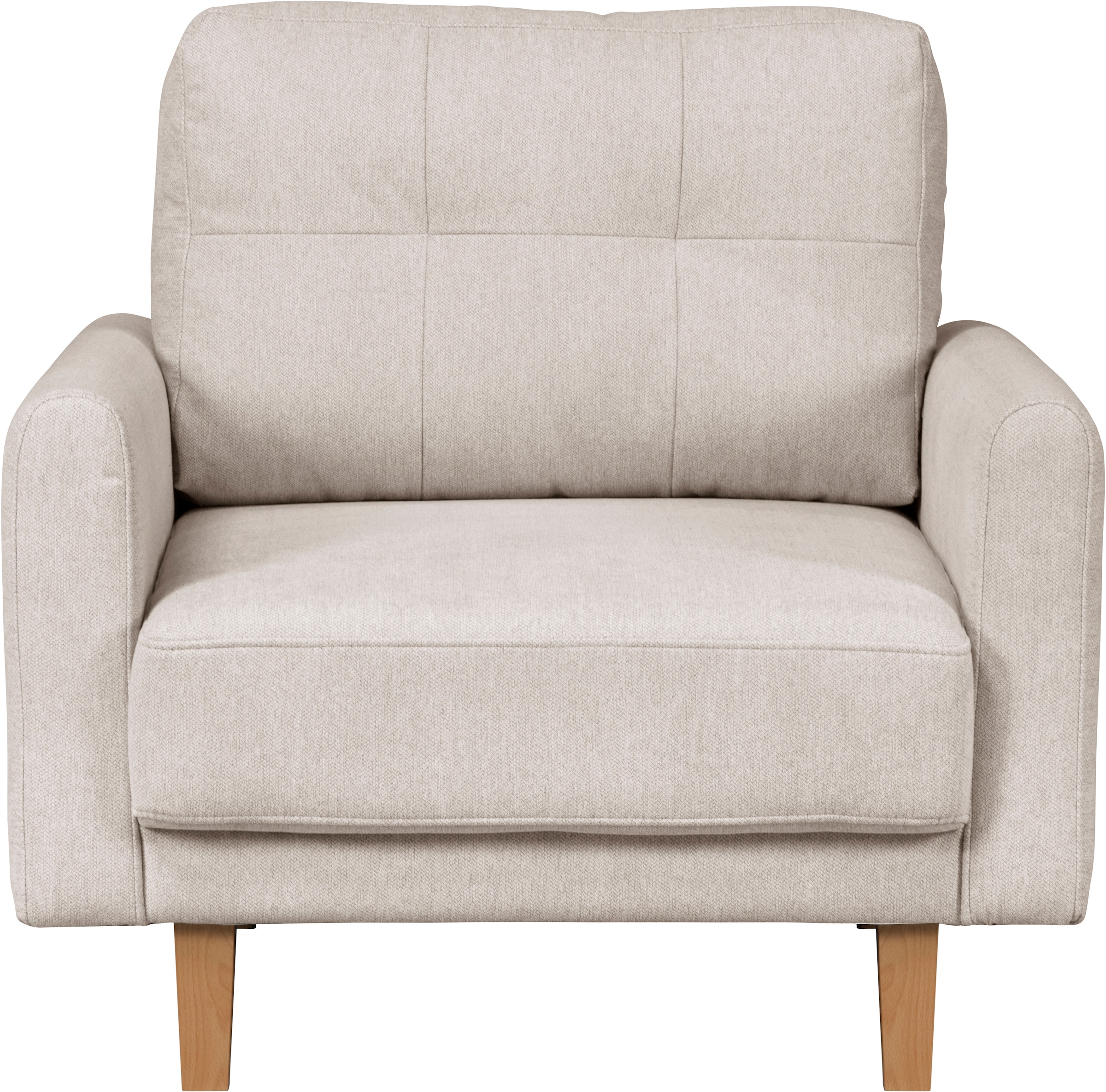 Home affaire Sessel »TRIPLO Relaxsessel mit Wellenunterfederung, Maße B/T/H: 95/100/89 cm«, Polstersessel mit Steppung im Rückenkissen, hohe Qualität