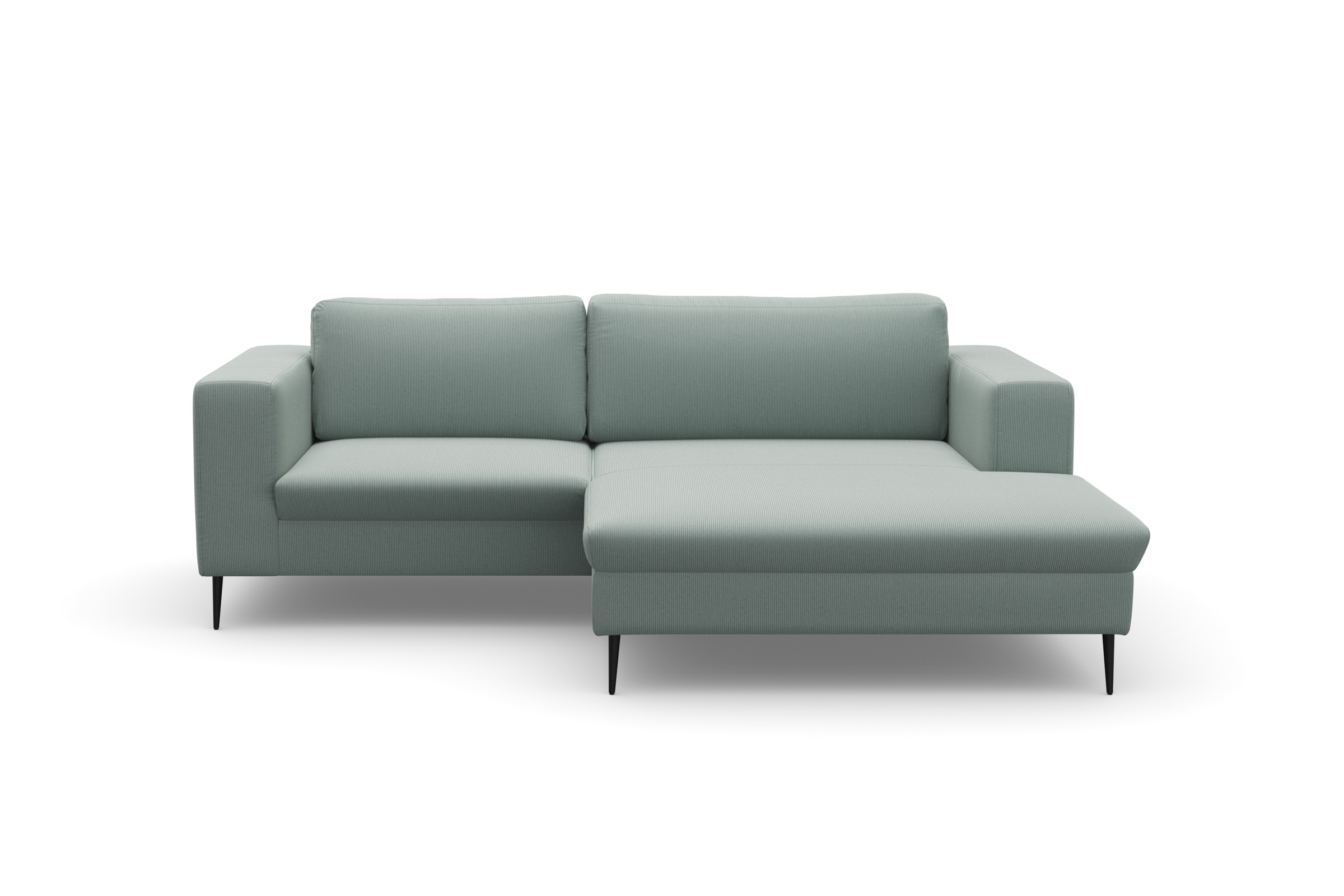 DOMO collection Ecksofa »Modica kompakt und elegant, Breite 244, L-Form«, moderne Optik mit extrabreiter Recamiere, auch in Cord