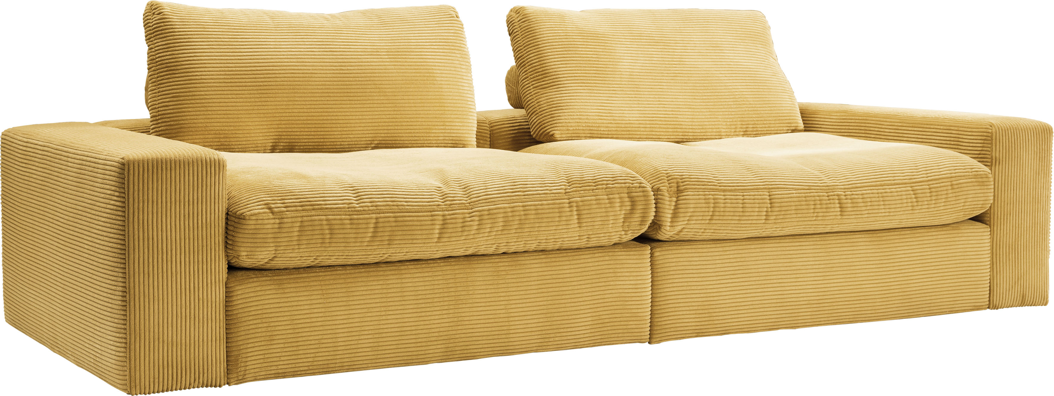 Thumbnail - alina Big-Sofa "Sandy" 296 cm breit und 123 cm tief, in modernem Cordstoff