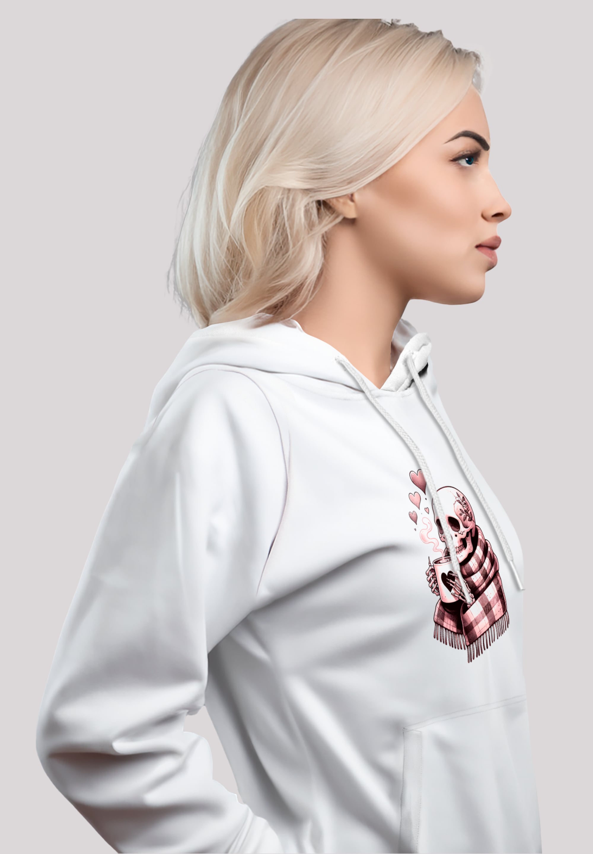 F4NT4STIC Kapuzenpullover »Cozy Winter Skelett«, Premium Qualität