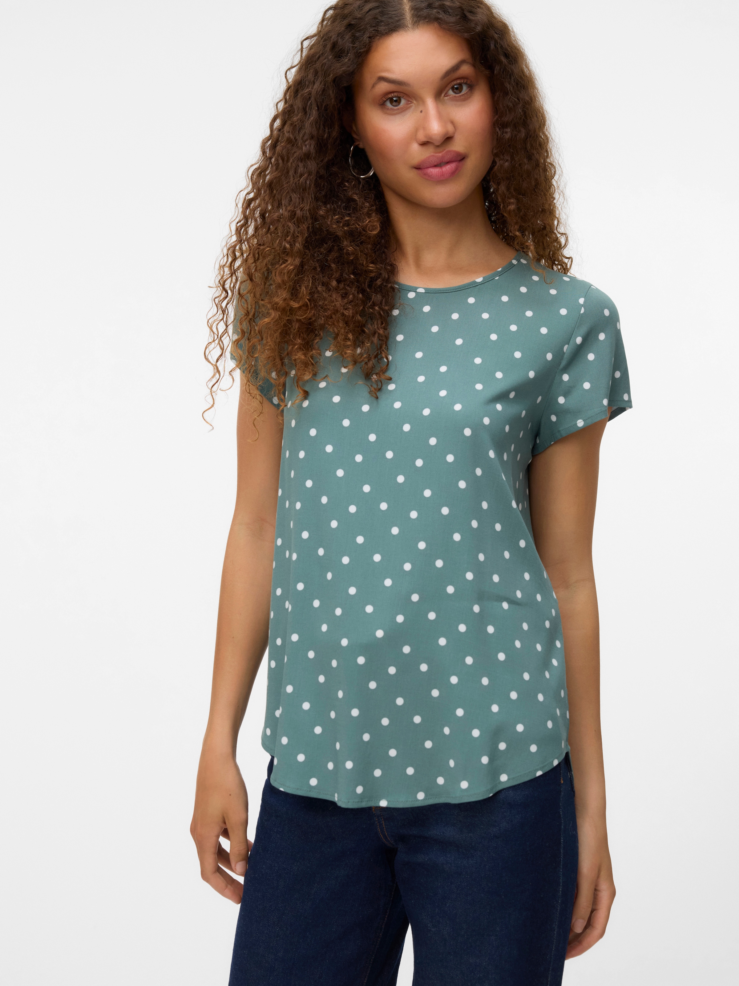 Vero Moda Shirtbluse "VMBELLA SS TOP AOP WVN GA" günstig online kaufen