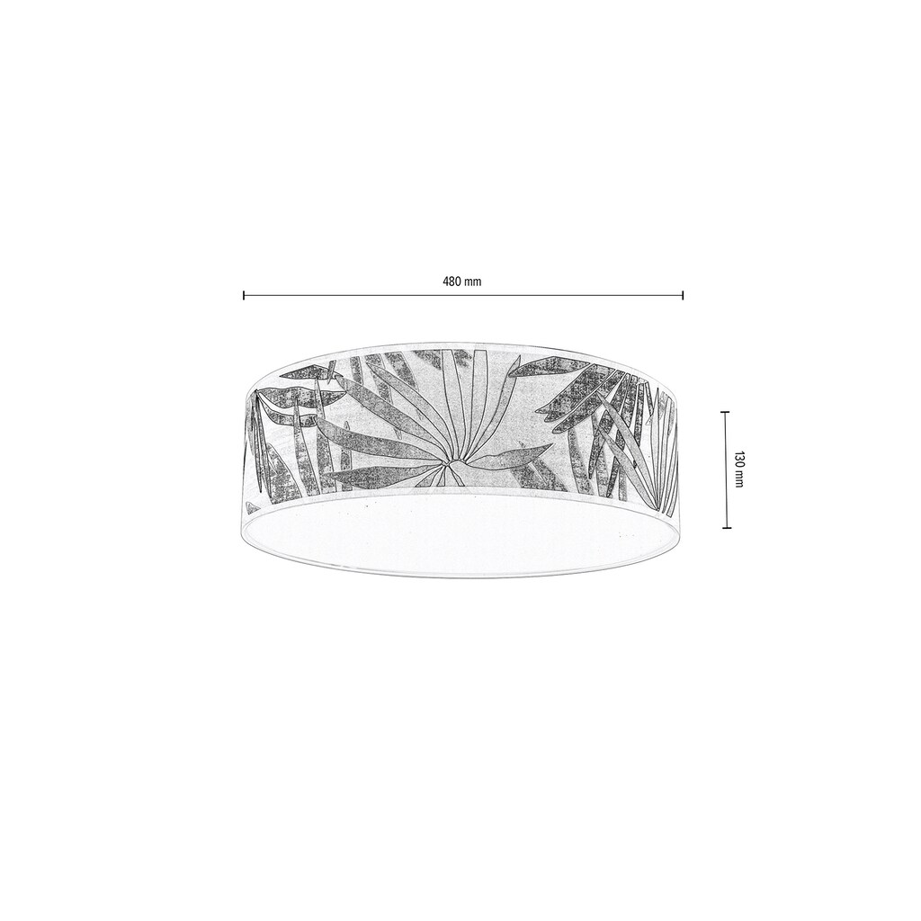 BRITOP LIGHTING Deckenleuchte »HOJA«, für Leuchtmittel 4 x E27, Ø 48 cm