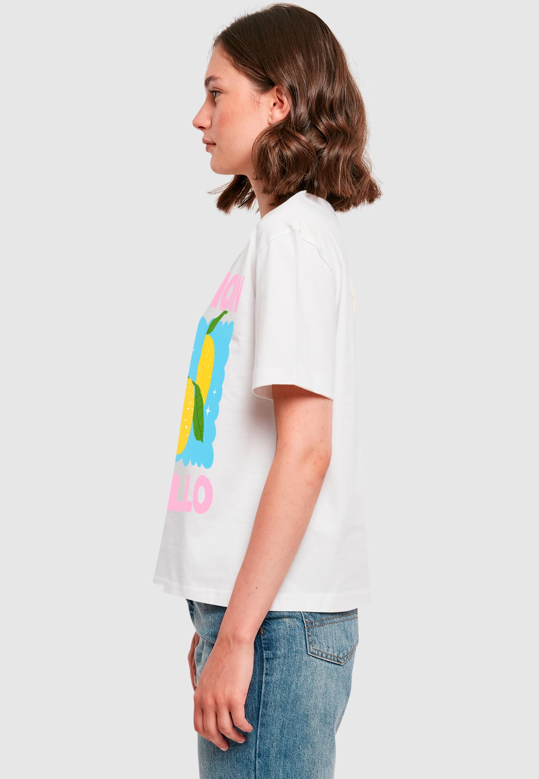 Miss Tee T-Shirt »Miss Tee Damen Limon Cello Tee«, (1 tlg.)