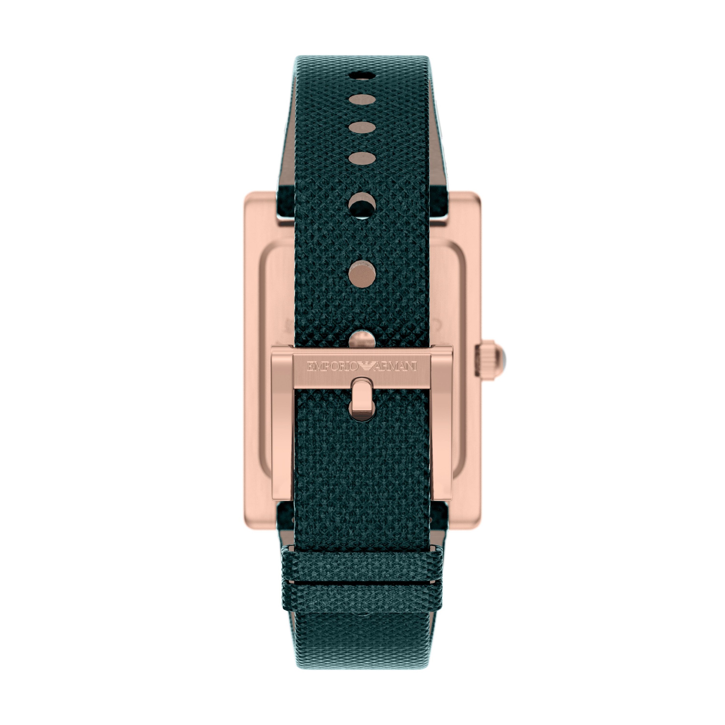 Emporio Armani Quarzuhr Armbanduhr, Damenuhr, Lederarmband, Ideal auch als Geschenk, analog
