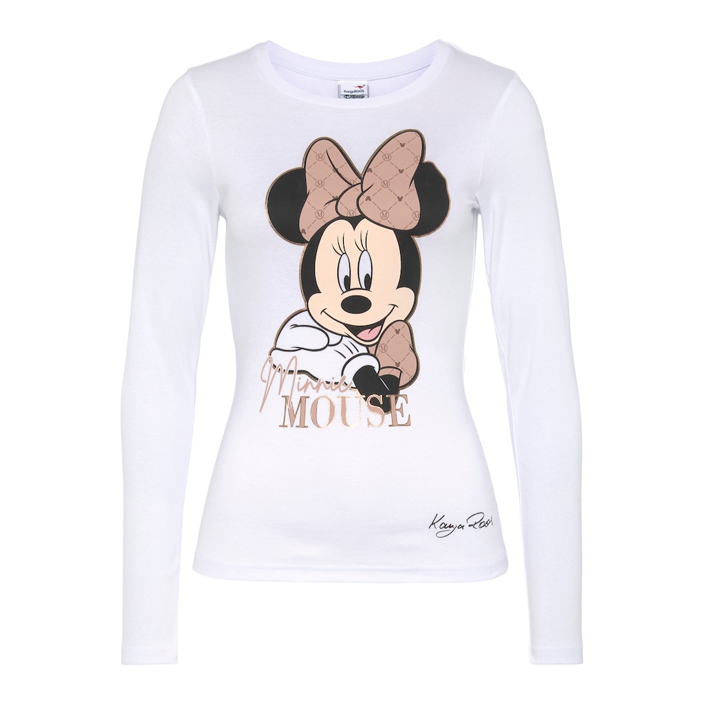 KangaROOS Langarmshirt, mit lizensiertem Mickey Mouse Druck