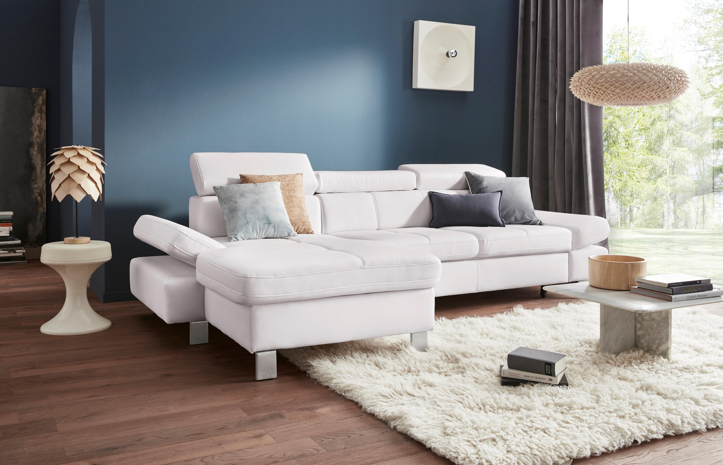 exxpo - sofa fashion Ecksofa "Fiji, hochwertige Detailverarbeitung, Breite günstig online kaufen