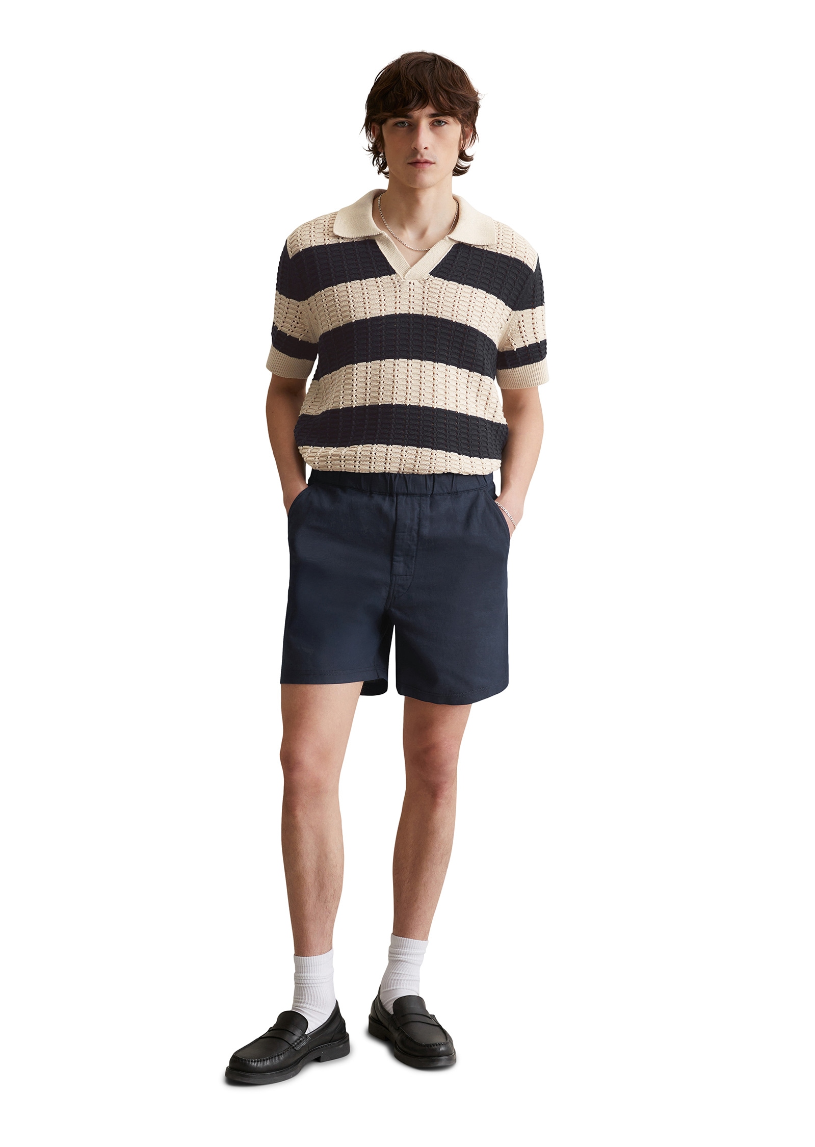 Marc O'Polo DENIM Shorts »aus Leinen-Bio-Baumwoll-Mix«