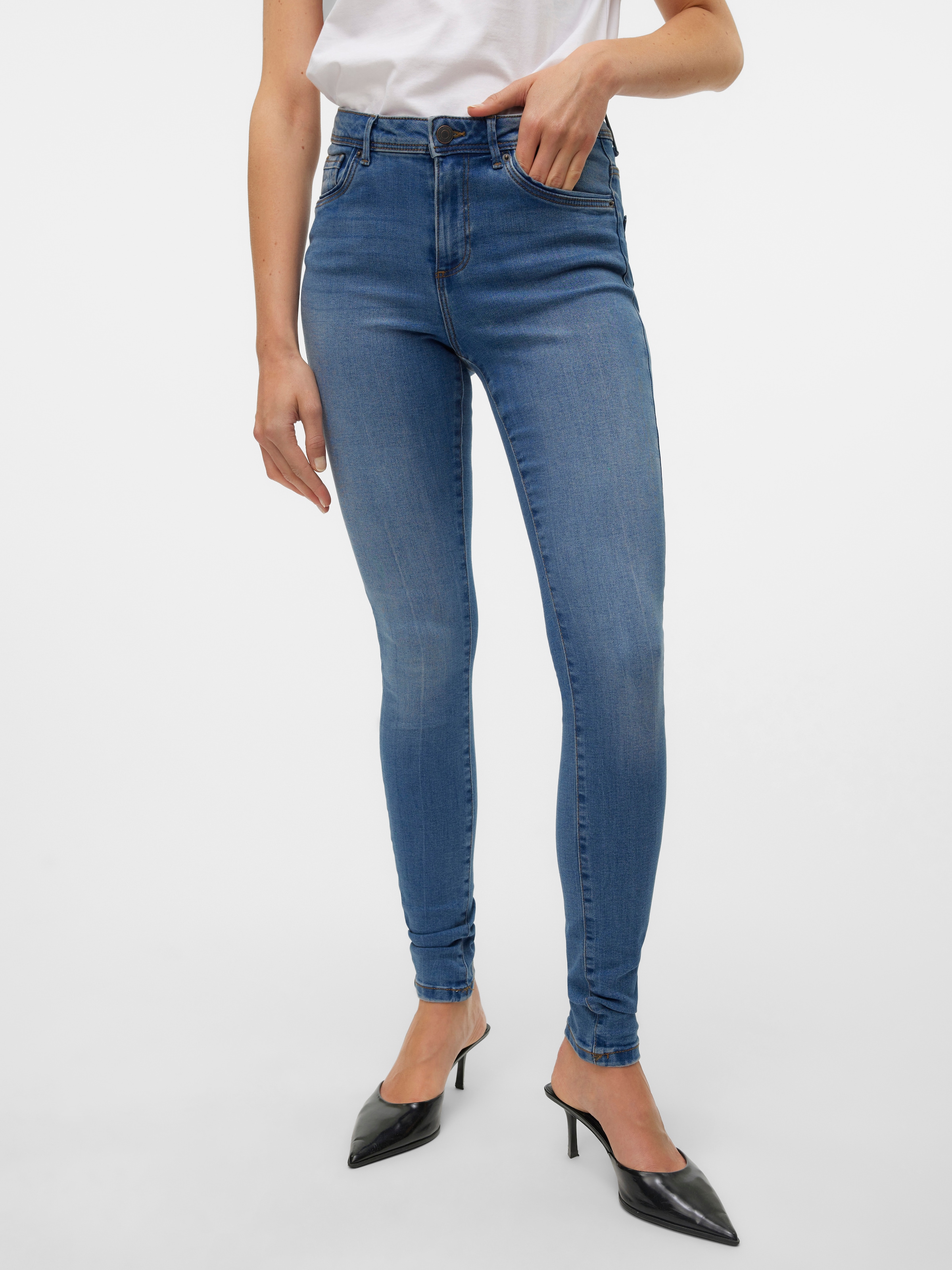 Vero Moda Skinny-fit-Jeans "VMTATIANA MR S PIPING JEANS" günstig online kaufen