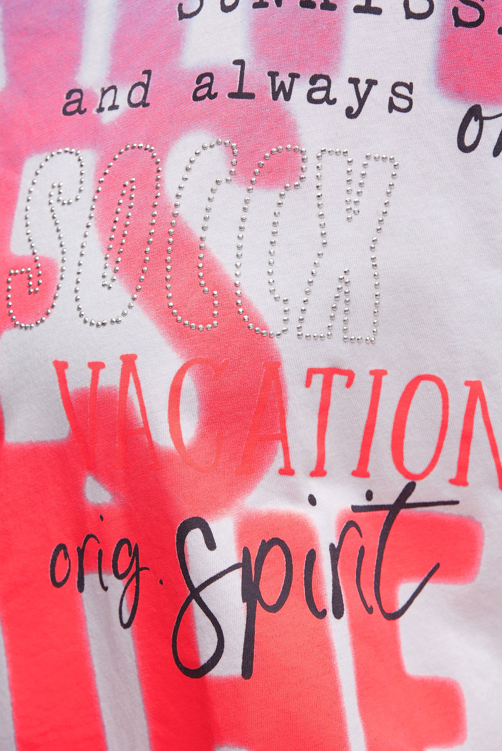 SOCCX Rundhalsshirt mit überschnittener Schulter