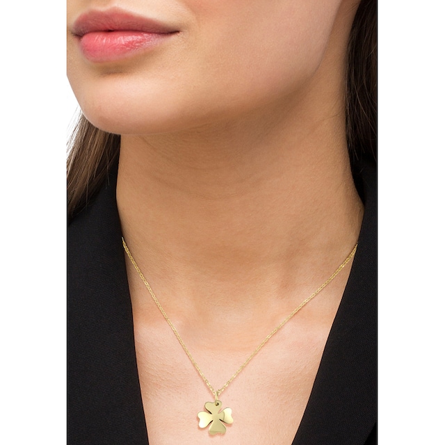 Amor Kette mit Anhänger »Kleeblatt, 2014401«, Gold 375 für kaufen | BAUR