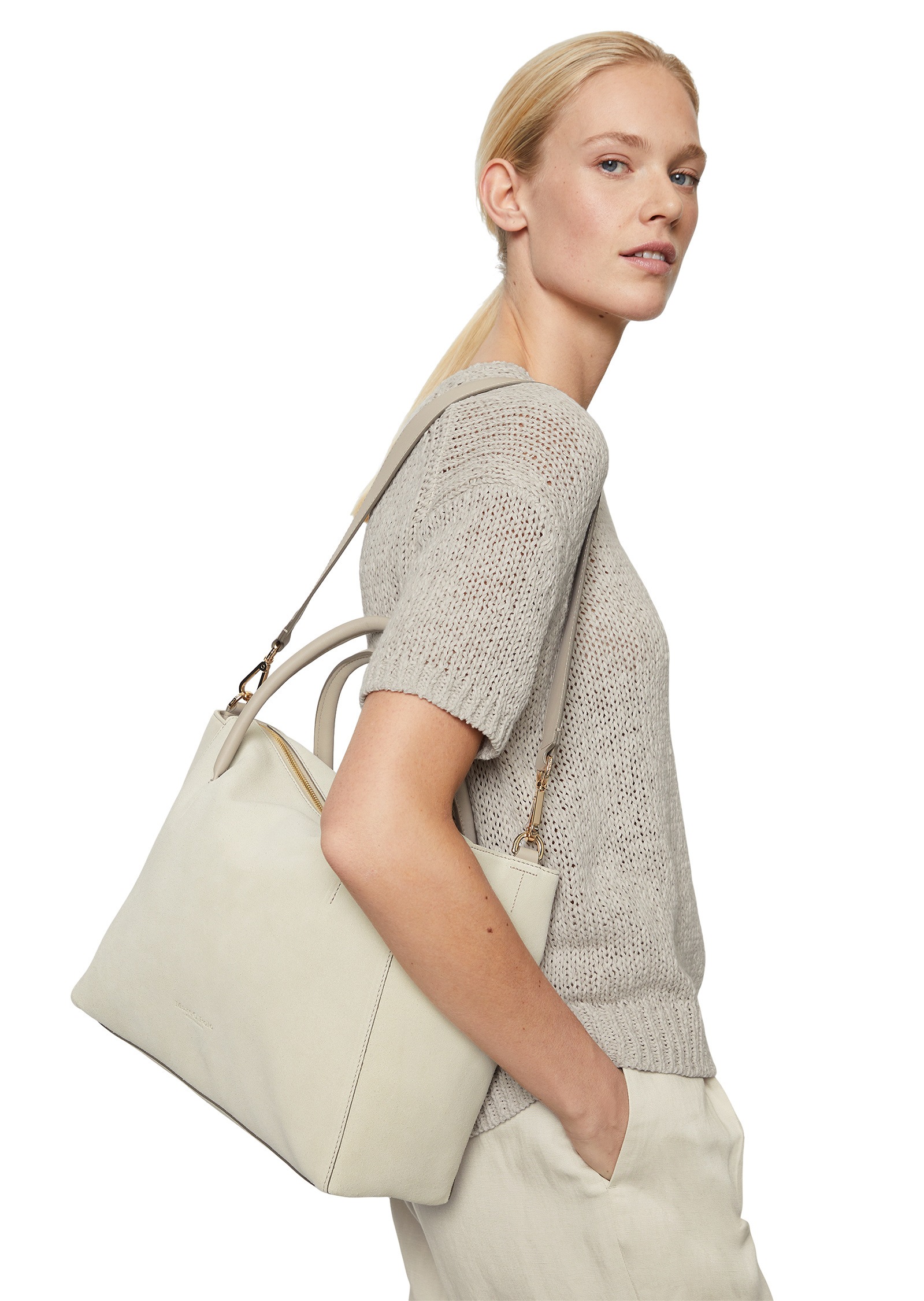 Marc O'Polo Shopper »aus softem Veloursleder«