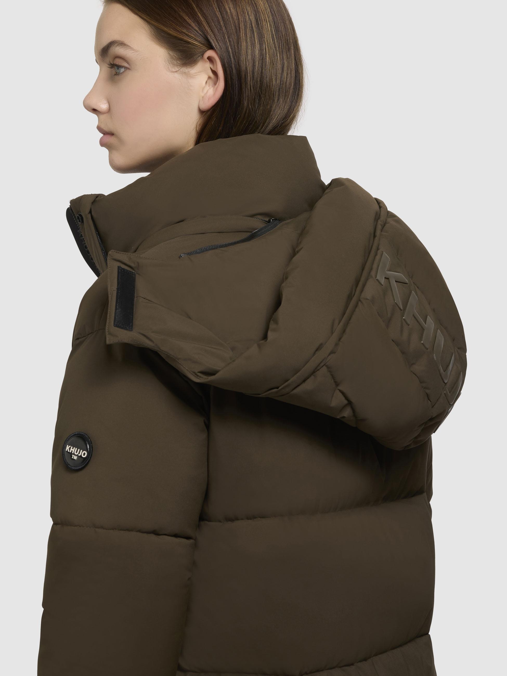 khujo Steppmantel »Rachel Matt-YM«, Warmer gesteppter Damen Mantel mit (abnehmbarer Kapuze)