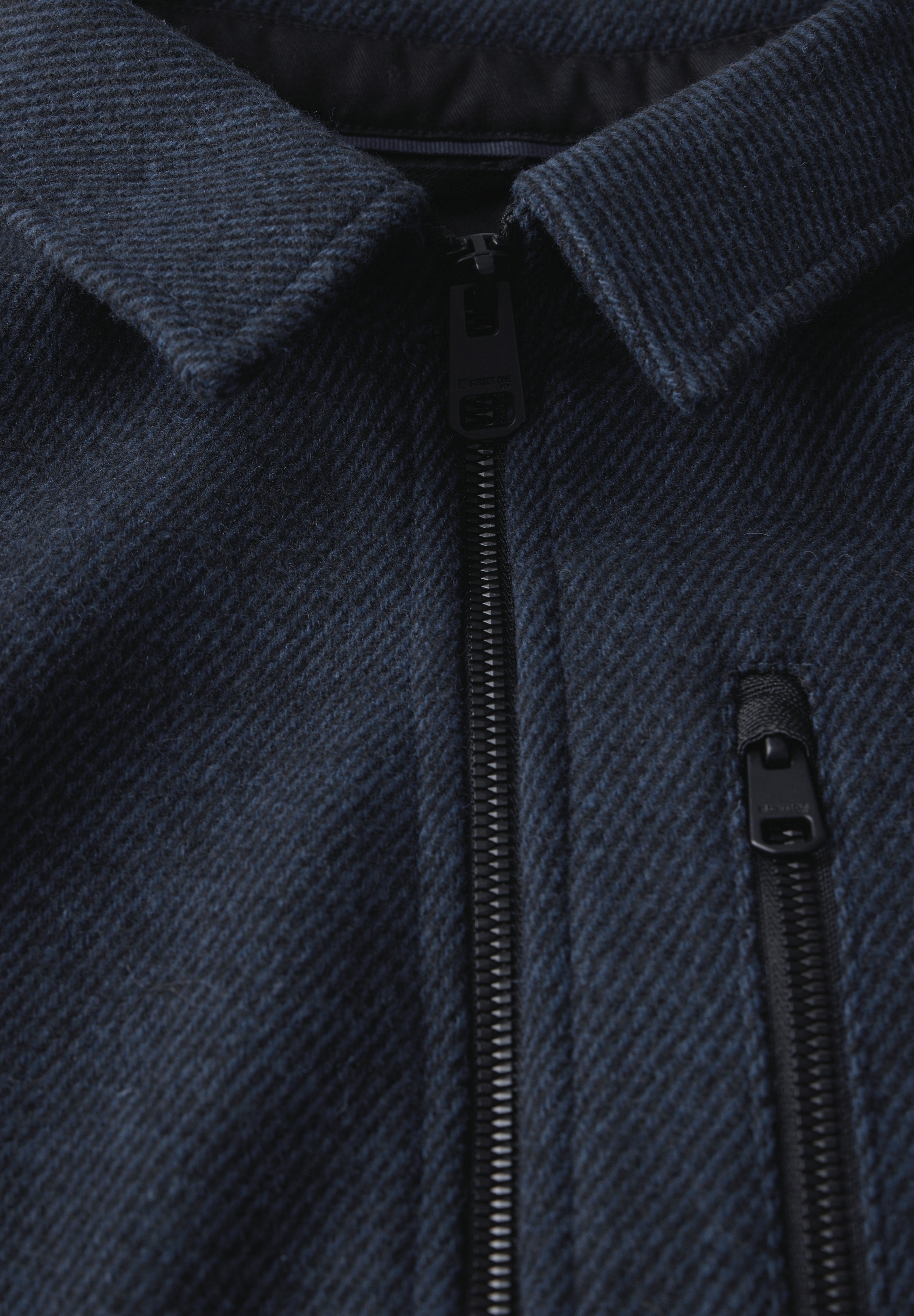 STREET ONE MEN Kurzjacke, ohne Kapuze, mit Materialmix
