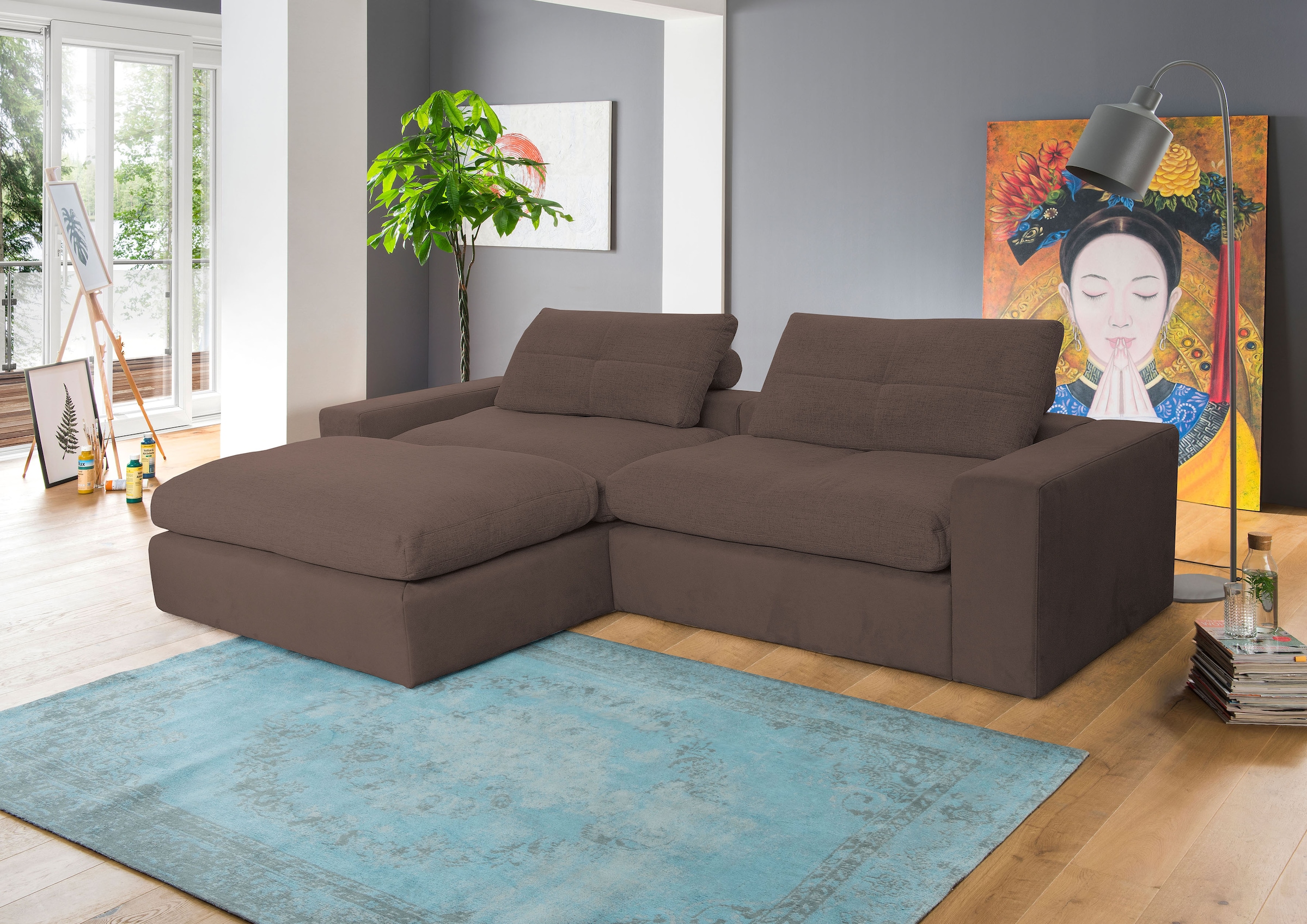 alina Ecksofa "Sandy" mit losen Sitz- und Rückenkissen günstig online kaufen