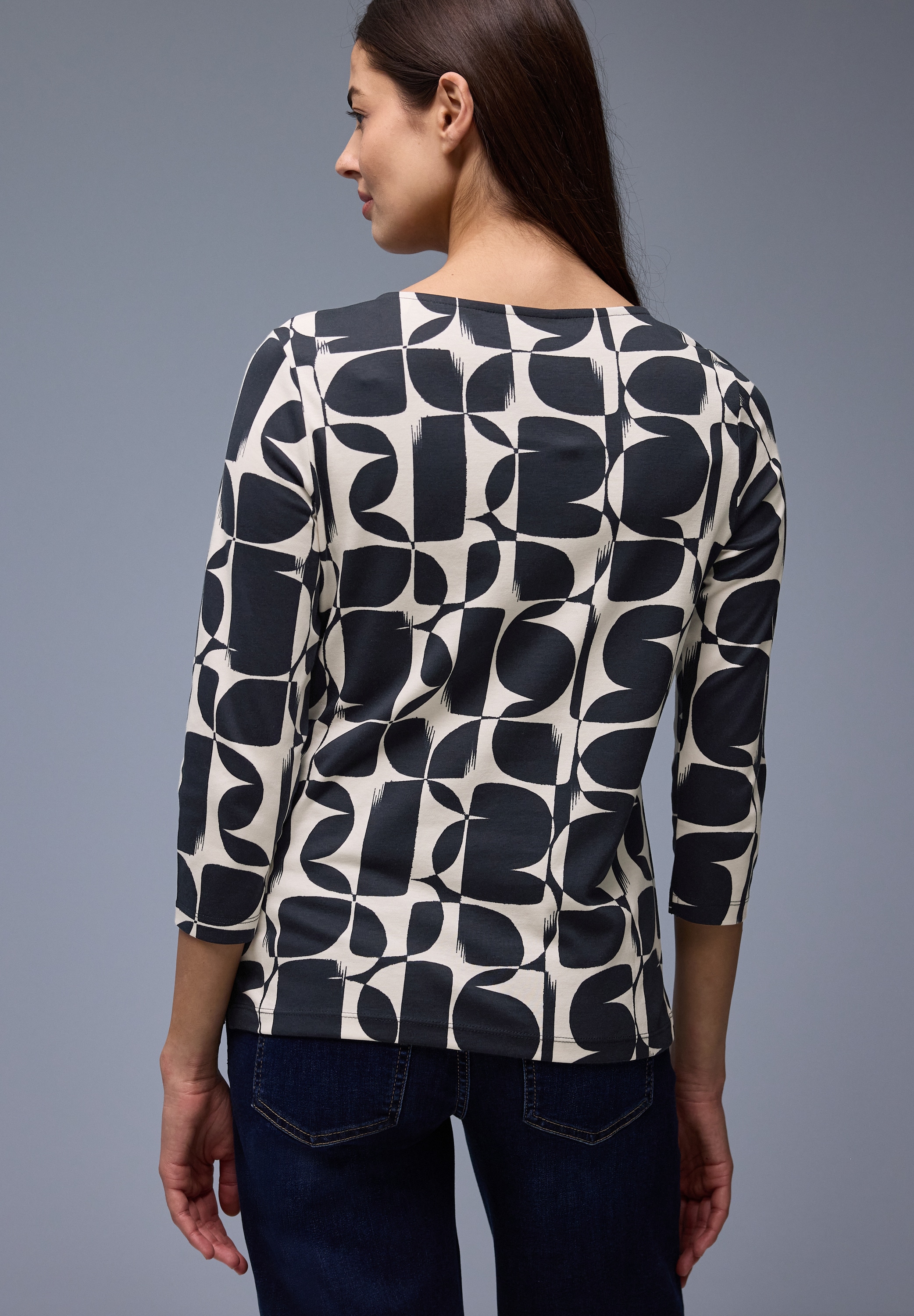 STREET ONE 3/4-Arm-Shirt mit All-Over Print